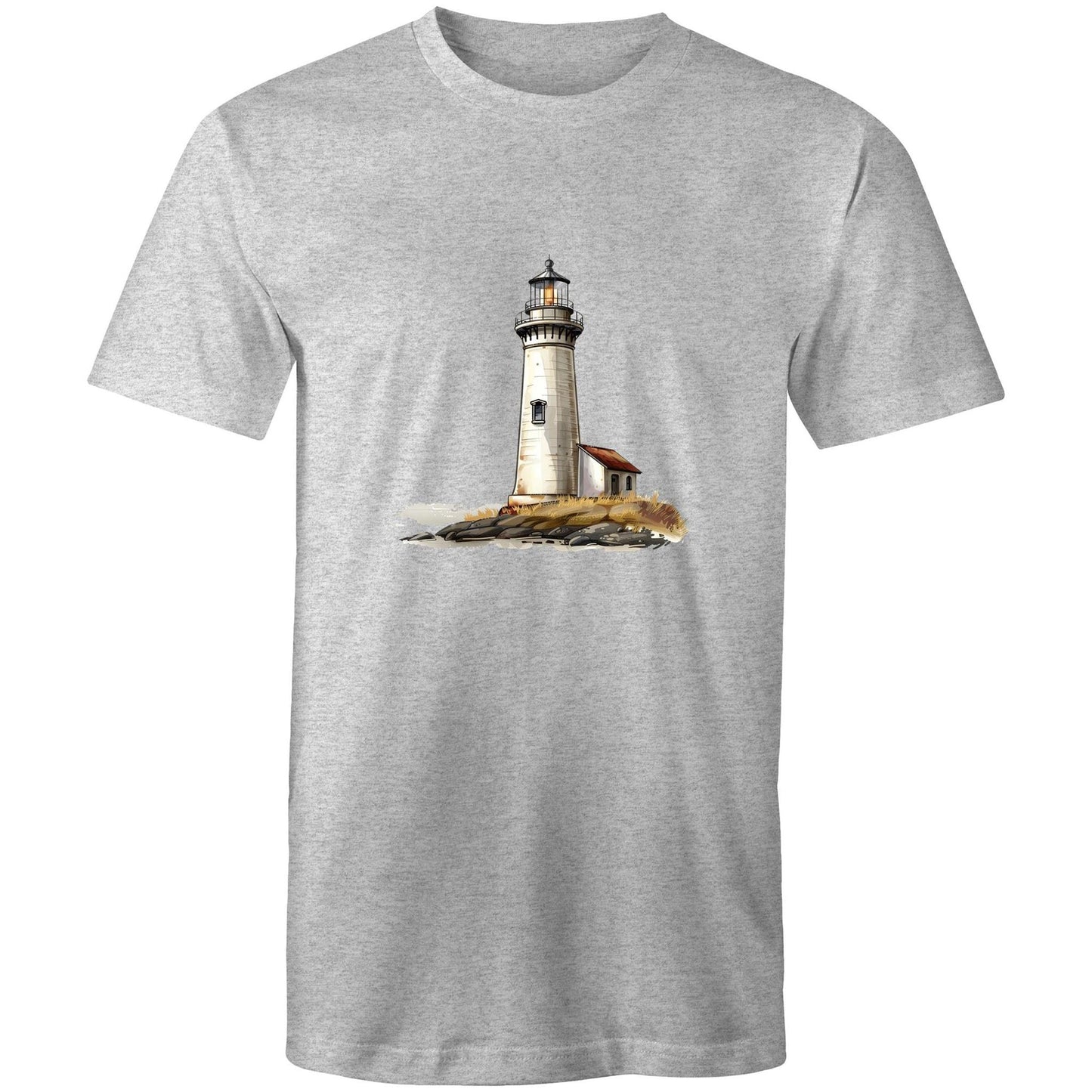 Men's Earthfolk T shirt - Lighthouse - The Crescent Moon
