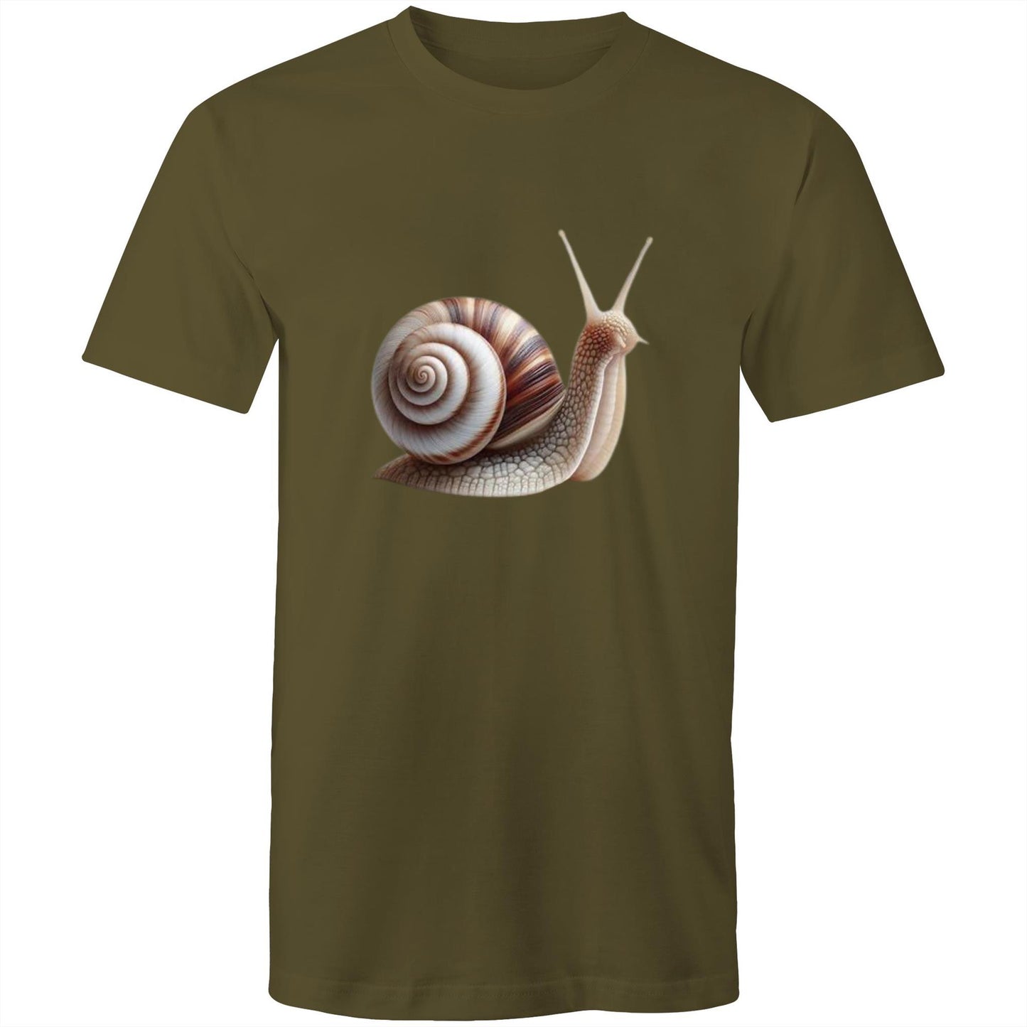 Men's Earthfolk printed T shirt - Snail - The Crescent Moon