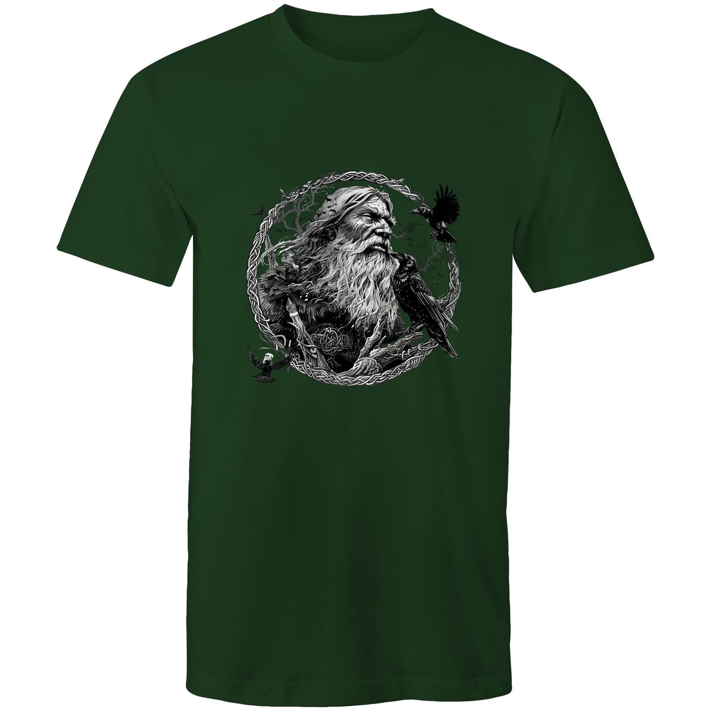 Earthfolk Printed T shirt - Mens Relaxed Fit - Odin - The Crescent Moon