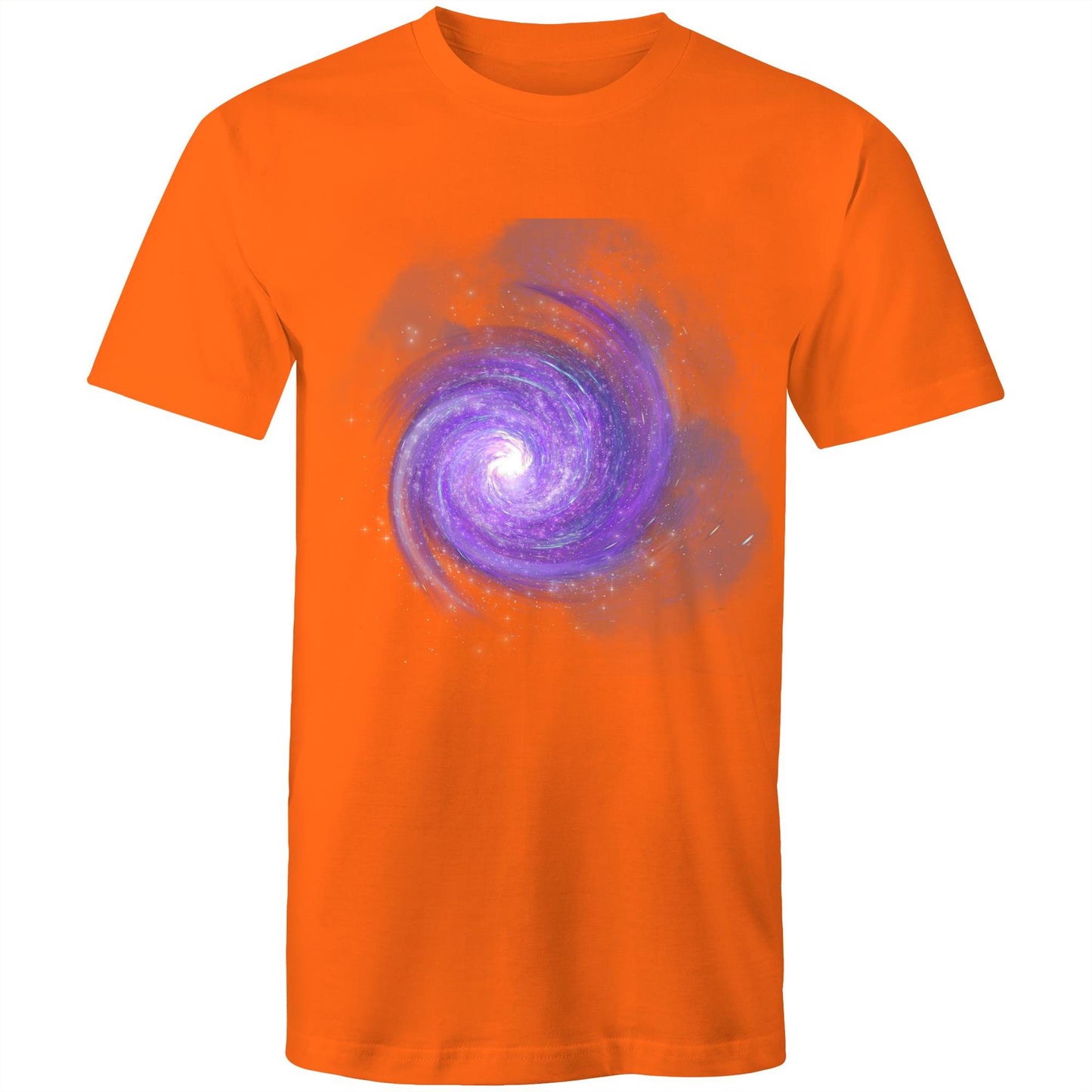 Men's Earthfolk Printed T shirt - Purple Galaxy - The Crescent Moon