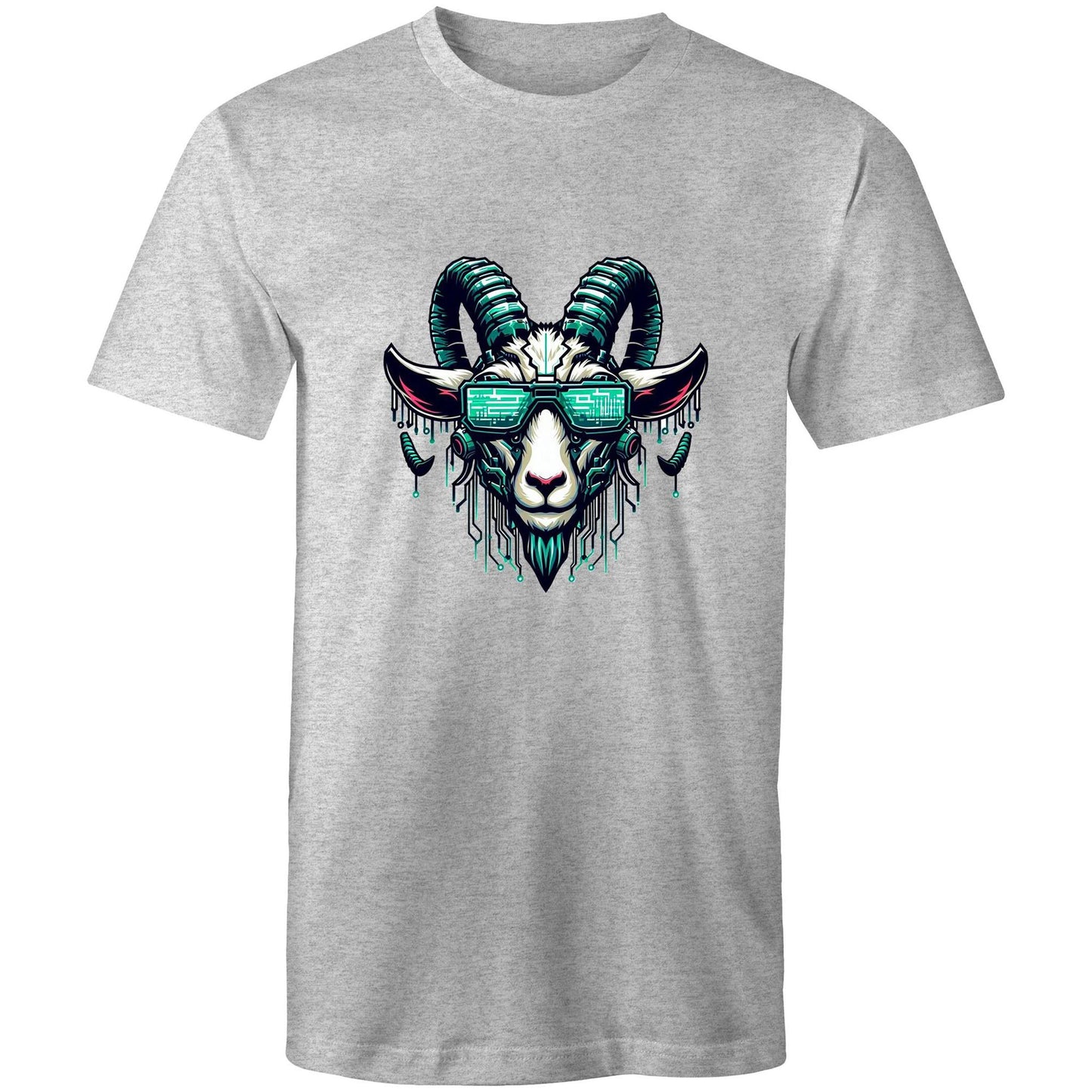 Men's Earthfolk T shirt - Cyber Punk Goat - The Crescent Moon