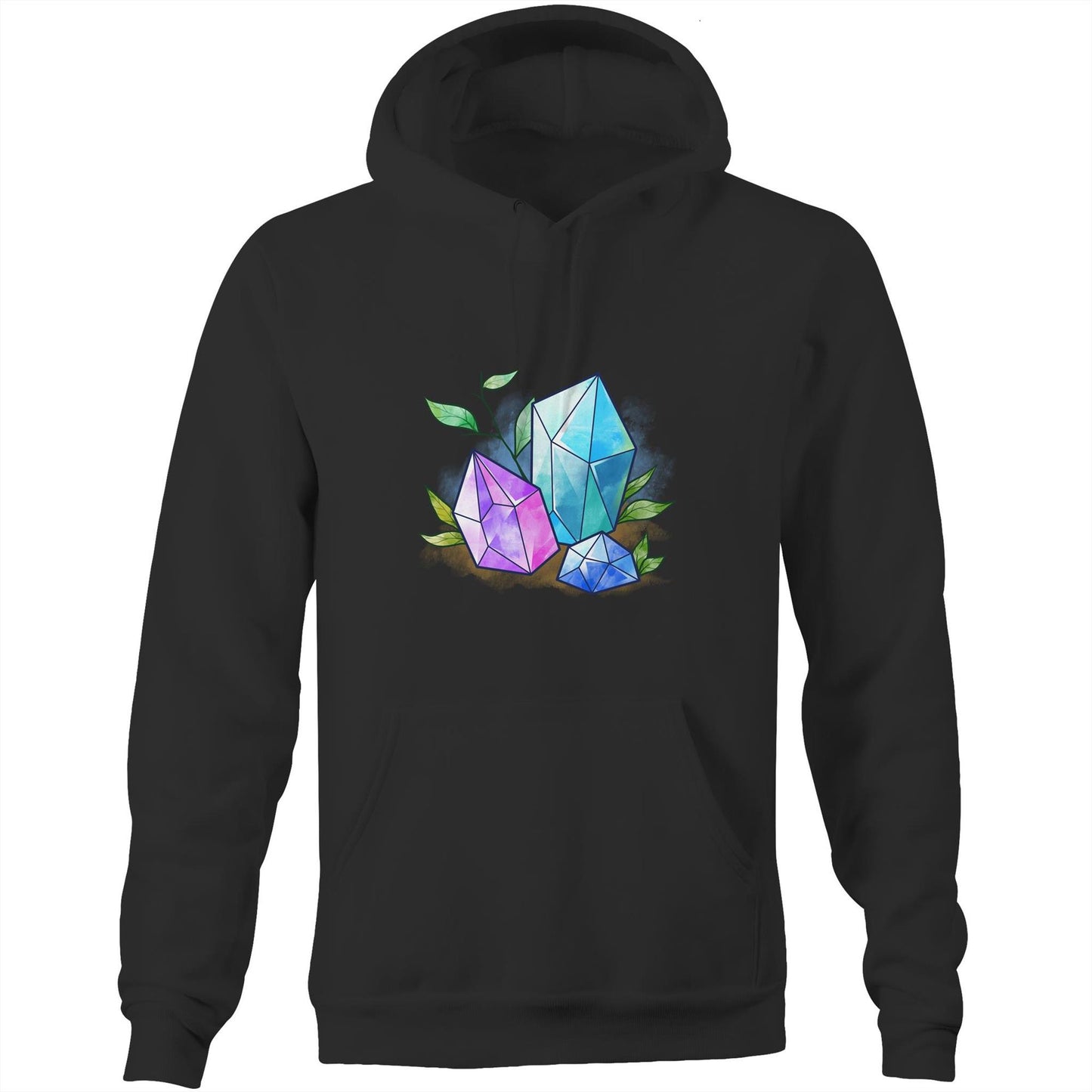 Unisex Earthfolk Hoodie - Water Crystals - The Crescent Moon