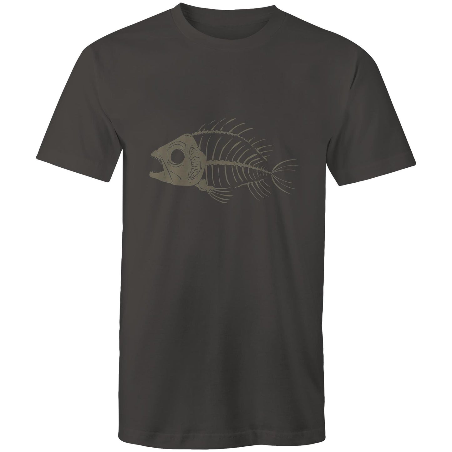Men's Earthfolk T shirt - Fish Bones - The Crescent Moon