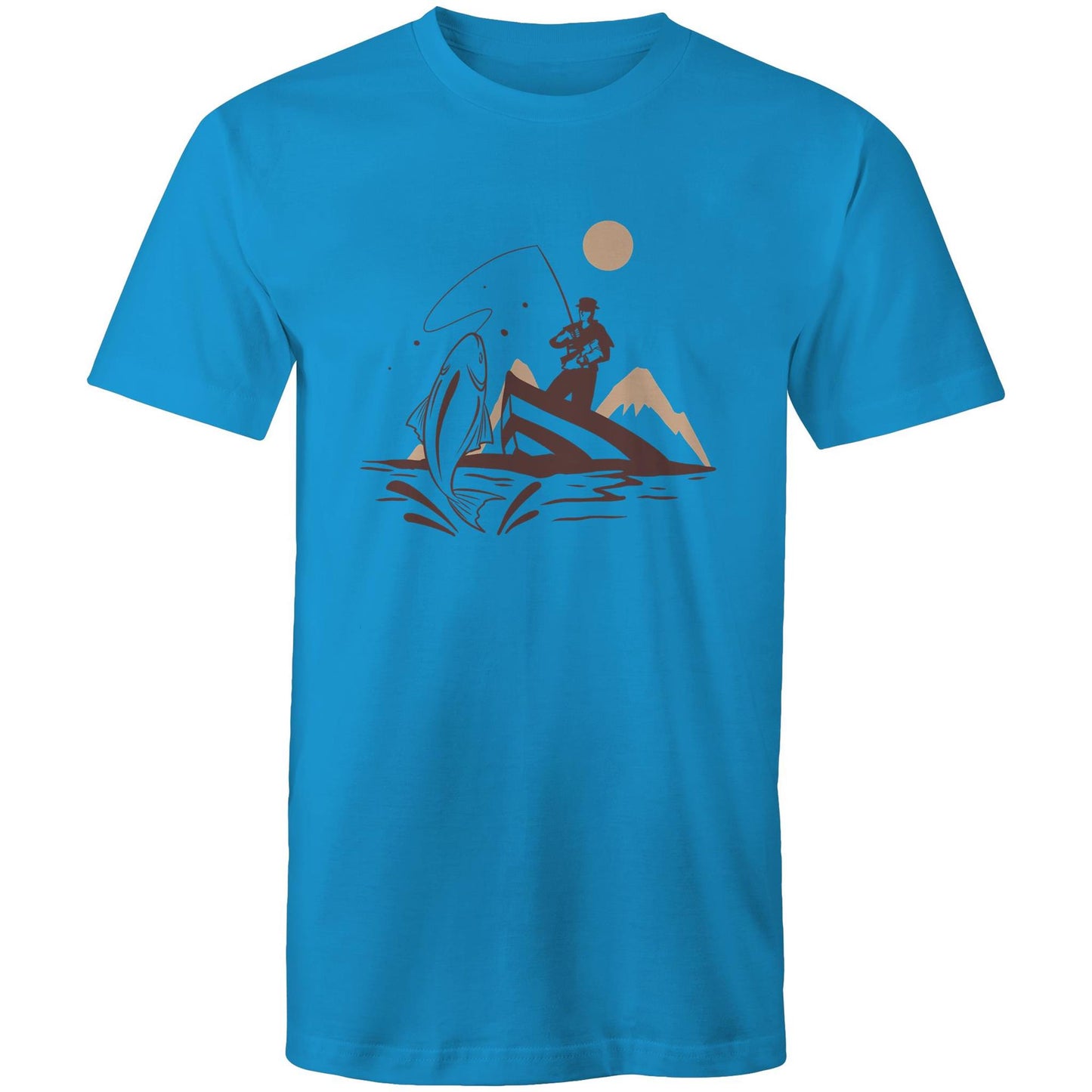 Men's Earthfolk T shirt - Catch of the Day - The Crescent Moon
