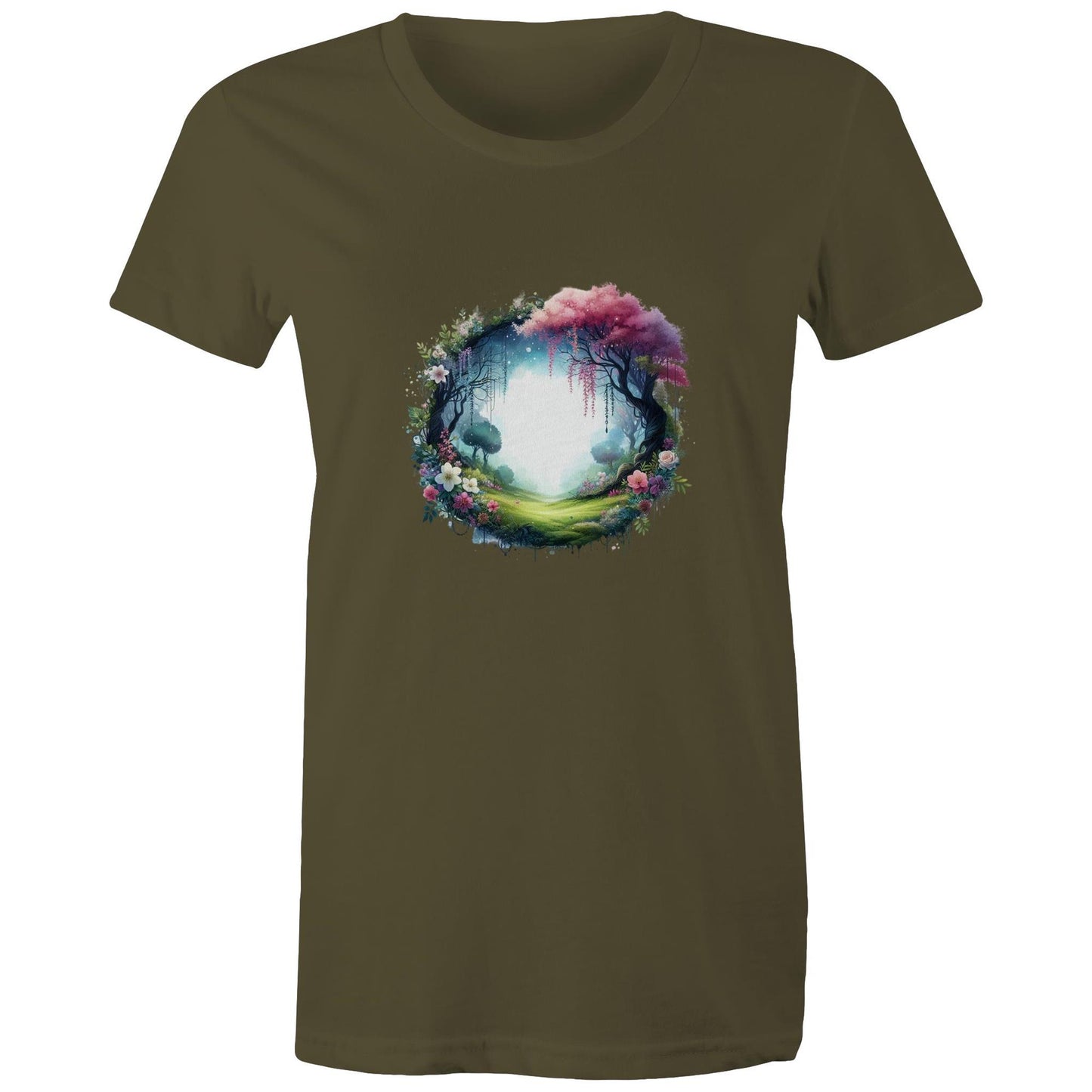 Women's Earthfolk Printed T shirt - Magickal Portal