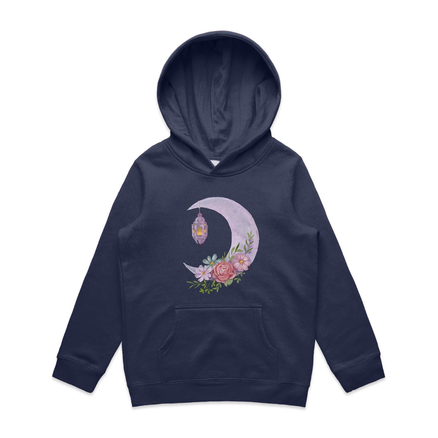 Kids Earthfolk Hoodie - Moonlight - The Crescent Moon