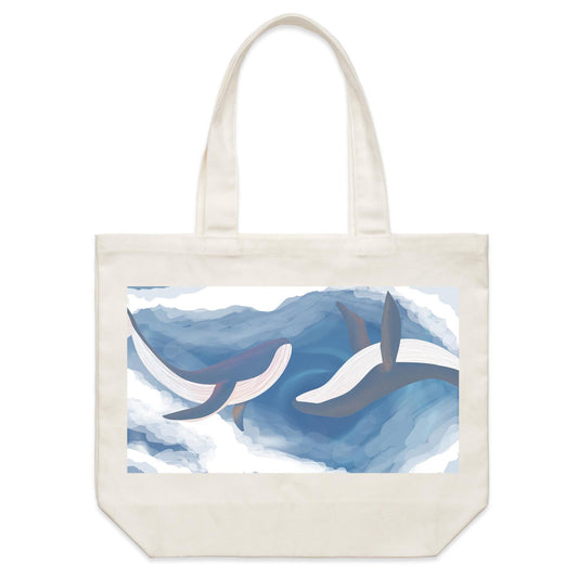 Earthfolk Canvas Tote Bag - Hypnotic Dance - The Crescent Moon
