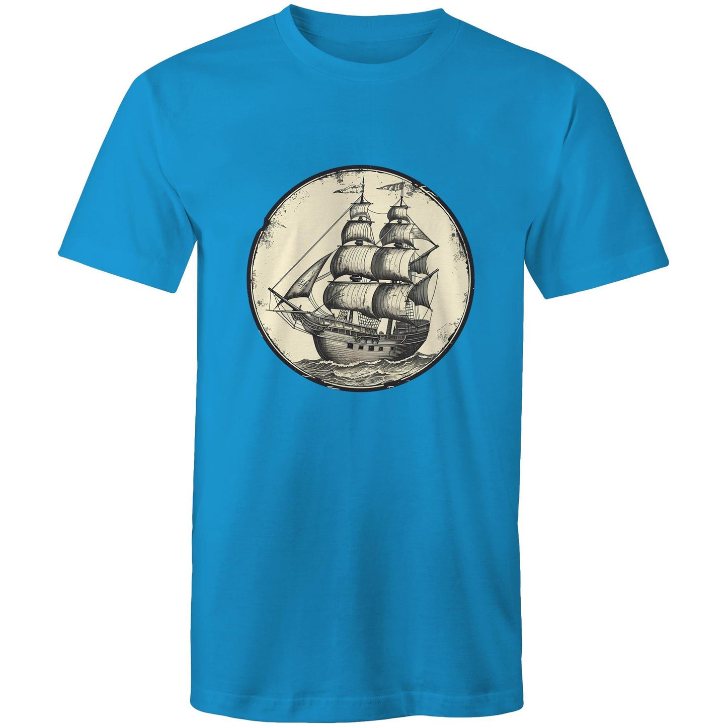 Men's Earthfolk T shirt - On the high Sea's - The Crescent Moon