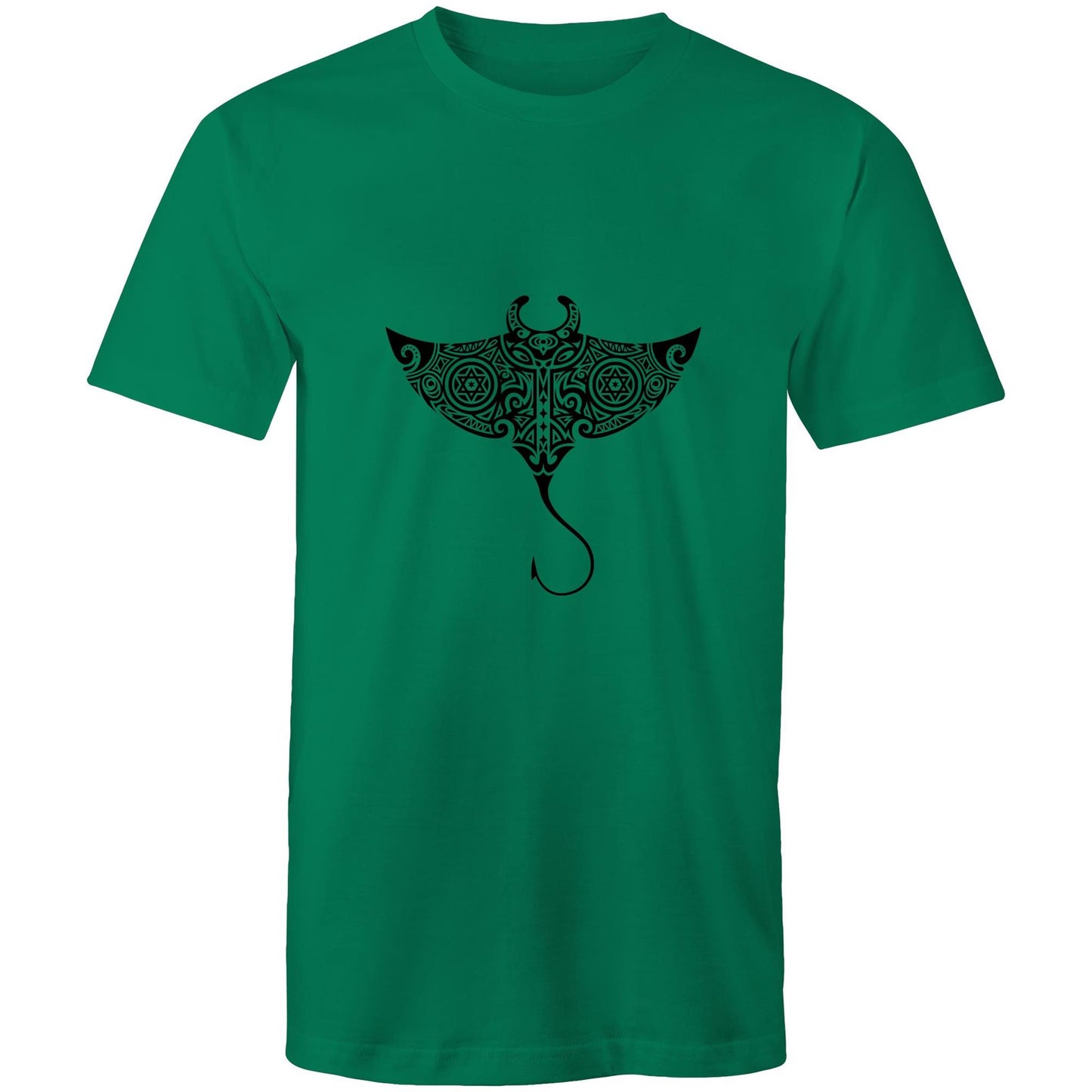 Men's Earthfolk T shirt - Totem Sting Ray - The Crescent Moon