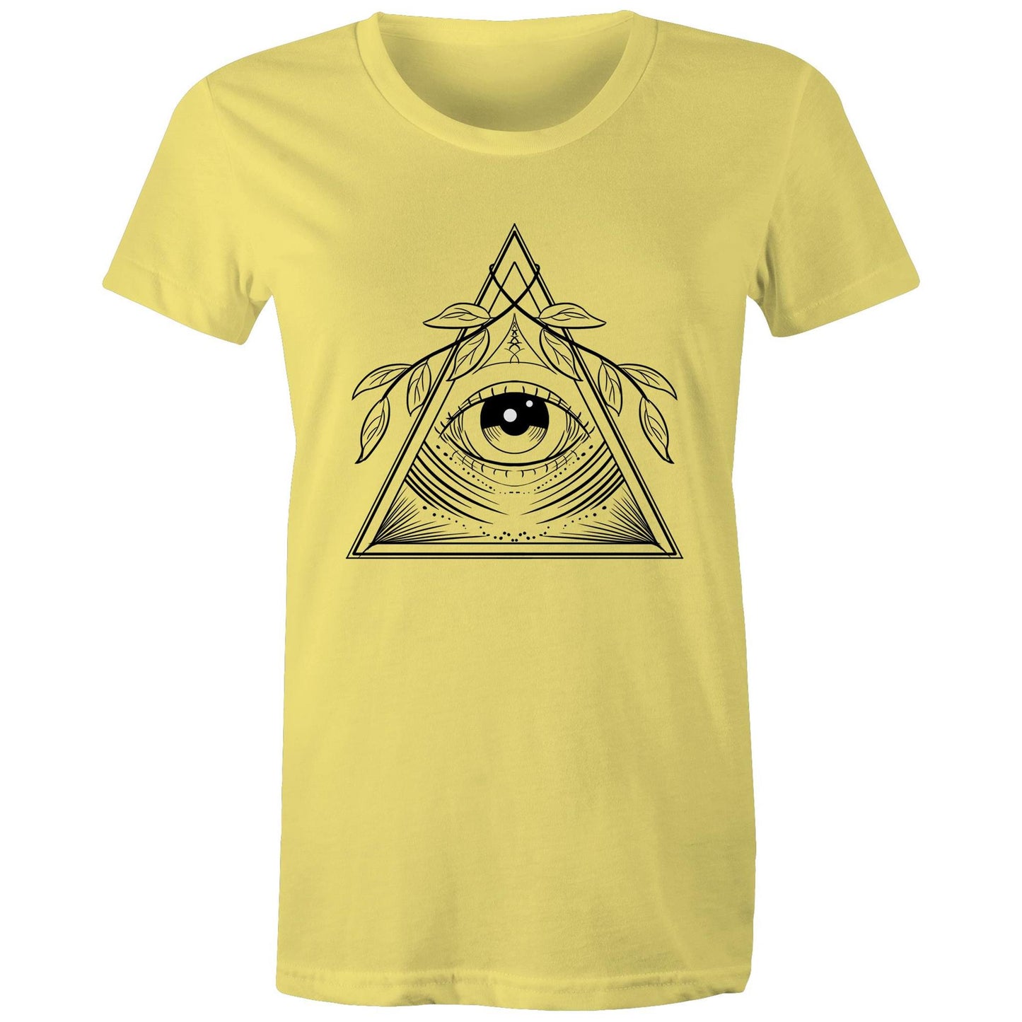 Womens Earthfolk T shirt - Natures Eye - The Crescent Moon