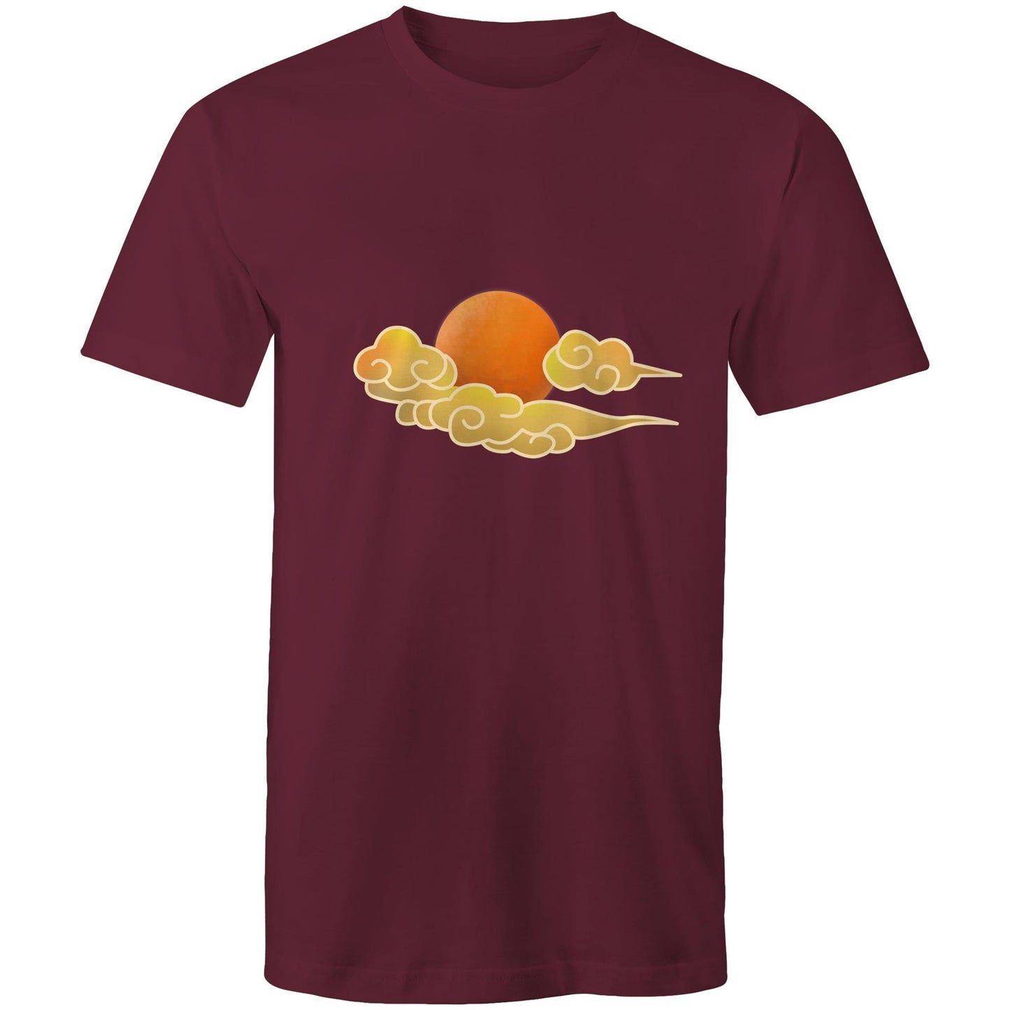 Men's Earthfolk T shirt - Cloud Swirl - The Crescent Moon