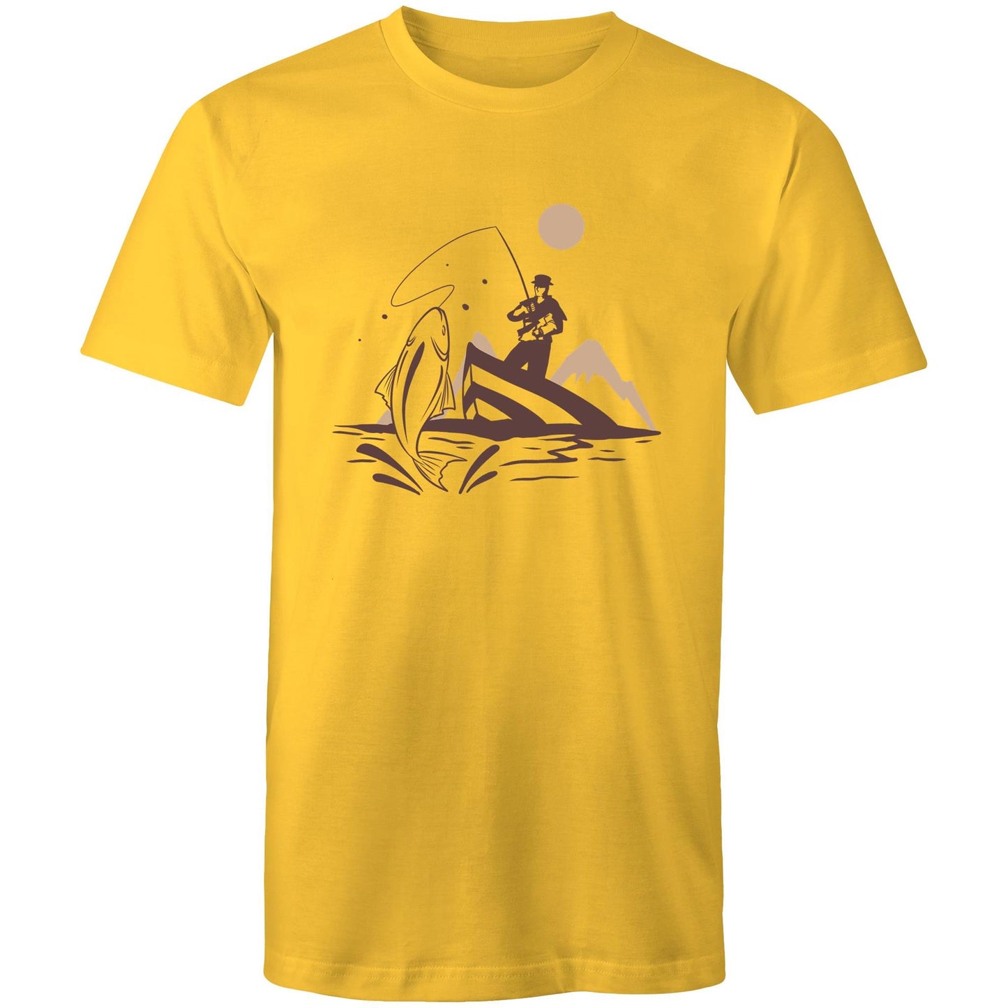 Men's Earthfolk T shirt - Catch of the Day - The Crescent Moon