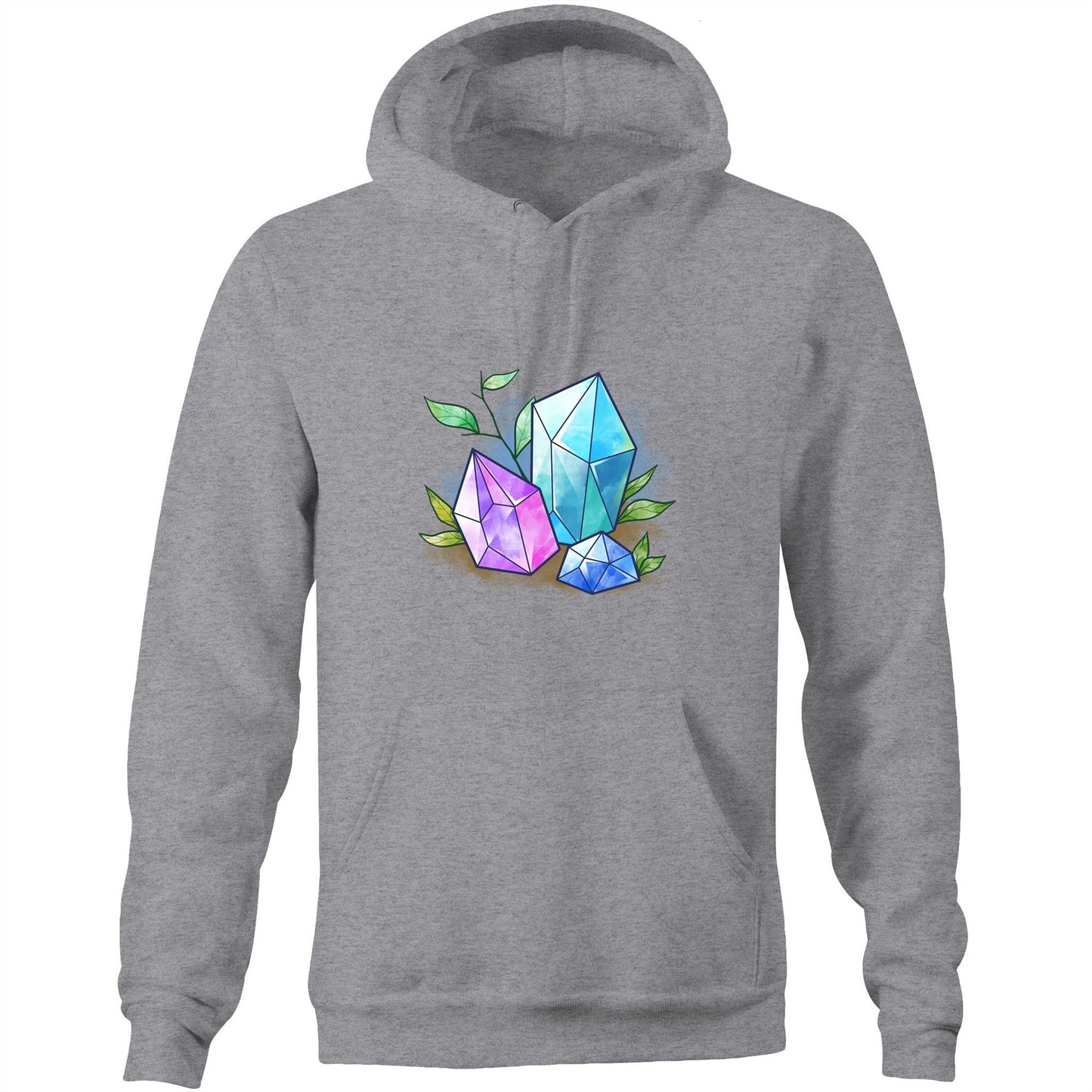 Unisex Earthfolk Hoodie - Water Crystals - The Crescent Moon