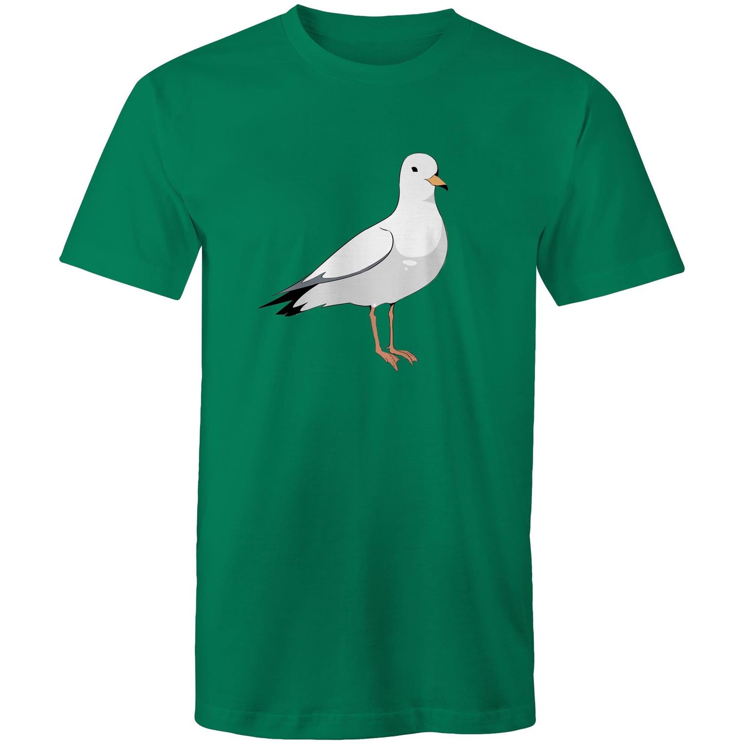 Earthfolk Printed T shirt - Mens Relaxed Fit - Steve the Seagull - The Crescent Moon
