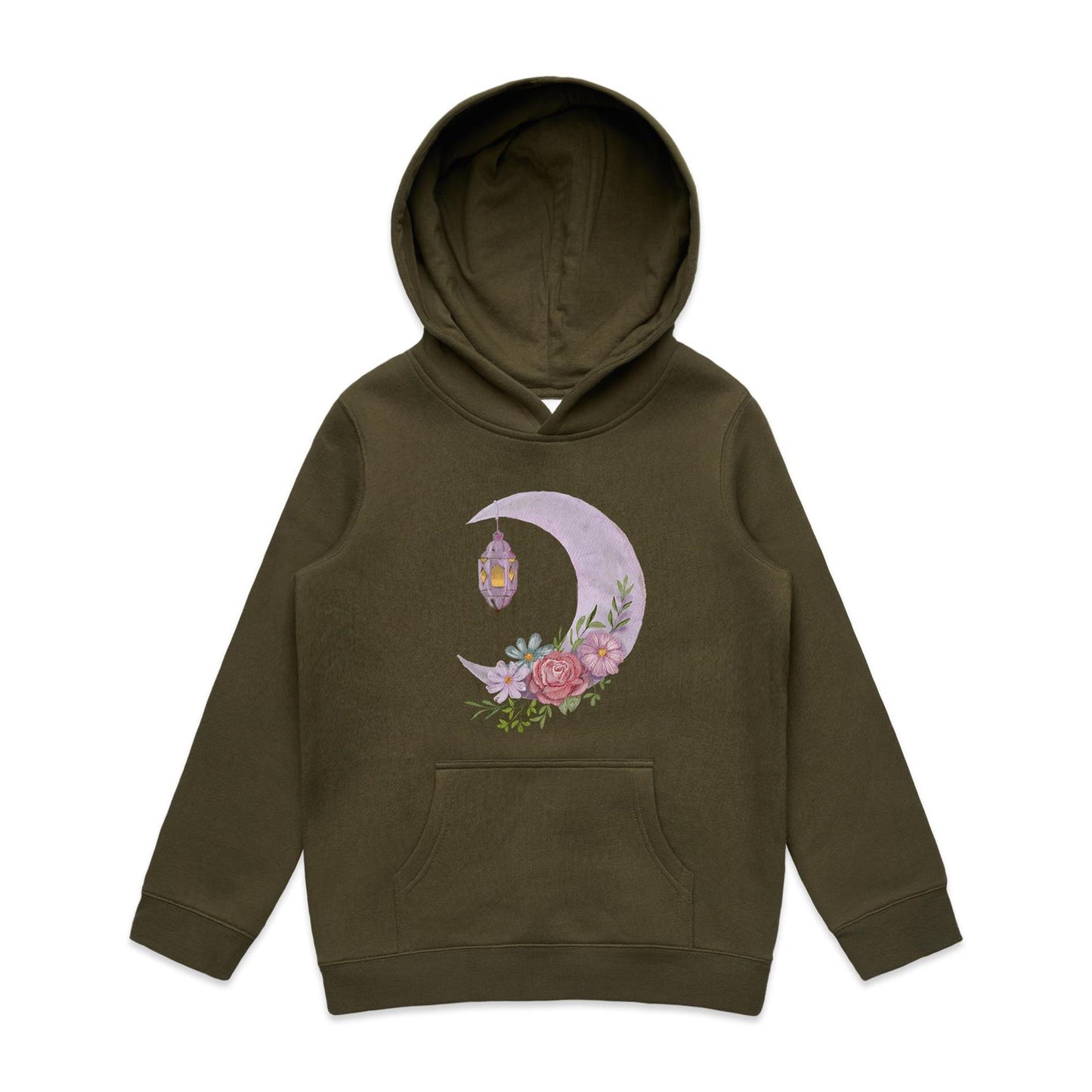 Kids Earthfolk Hoodie - Moonlight - The Crescent Moon