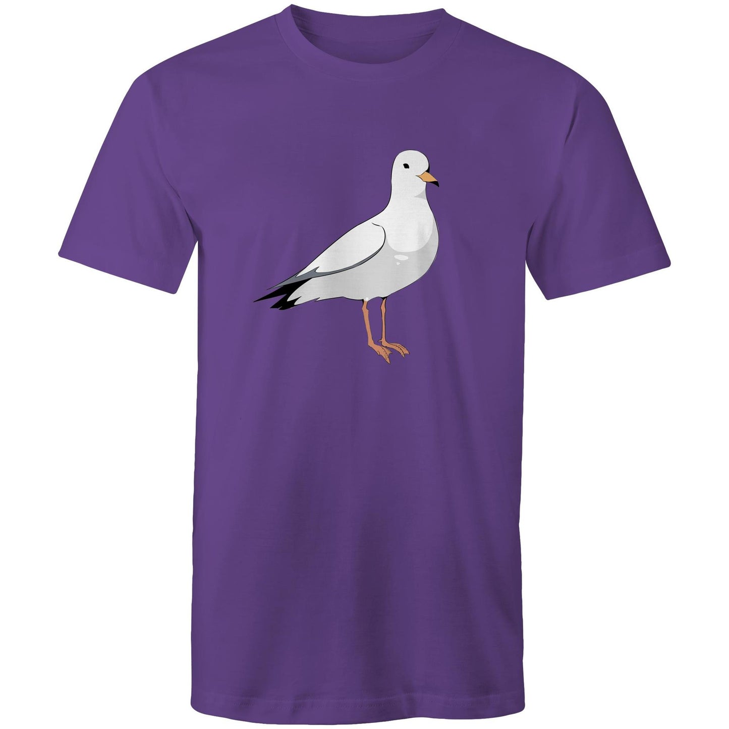 Earthfolk Printed T shirt - Mens Relaxed Fit - Steve the Seagull - The Crescent Moon