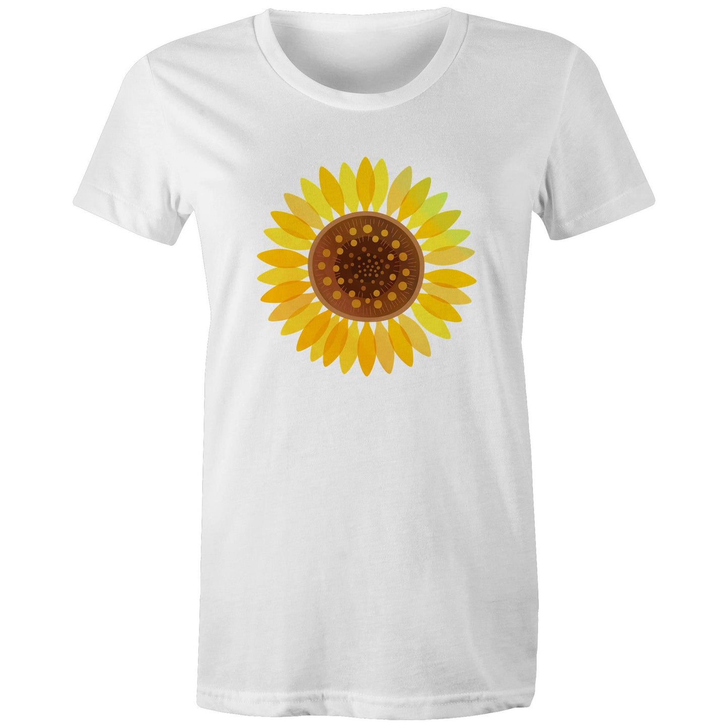 Women's Earthfolk T shirt - Sunflower - The Crescent Moon