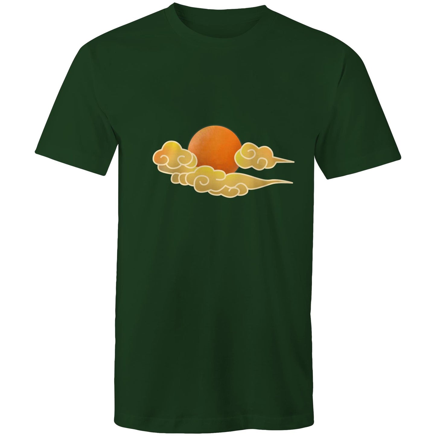 Men's Earthfolk T shirt - Cloud Swirl - The Crescent Moon