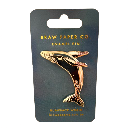 Humpback Whale Enamel Pin