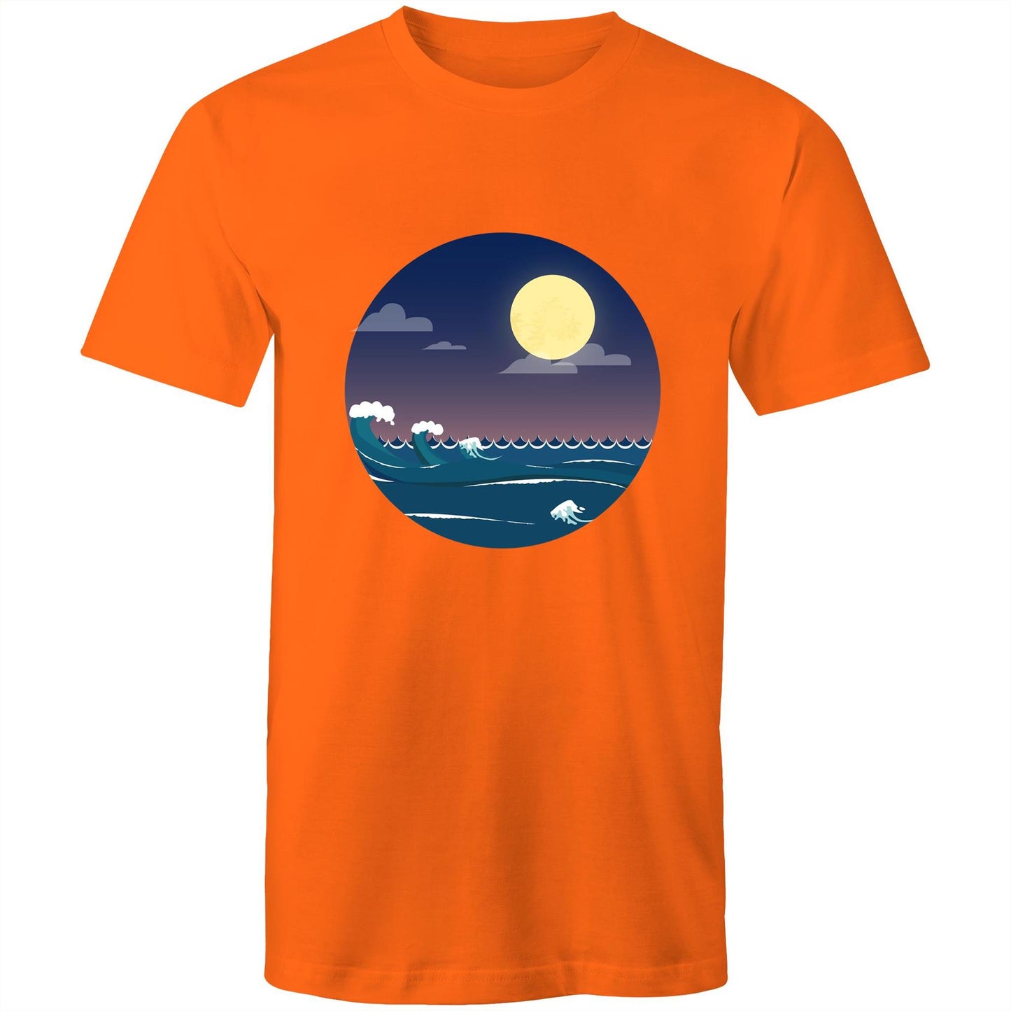 Men's Earthfolk printed T shirt - Surf and Sun - The Crescent Moon