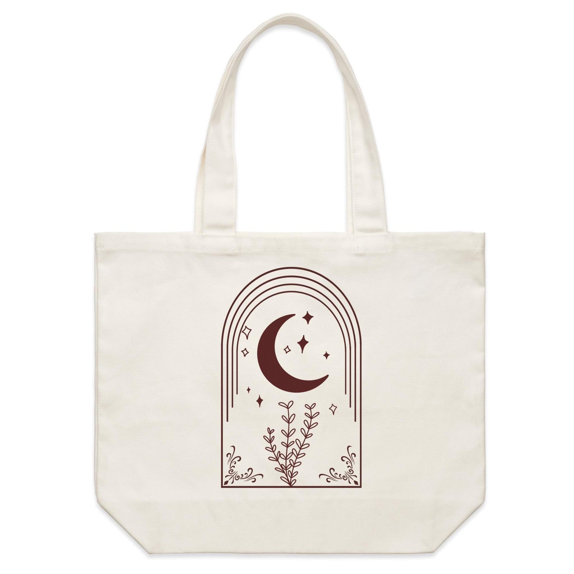 Earthfolk Canvas Tote Bag - Moon Arch - The Crescent Moon