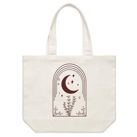 Earthfolk Canvas Tote Bag - Moon Arch - The Crescent Moon
