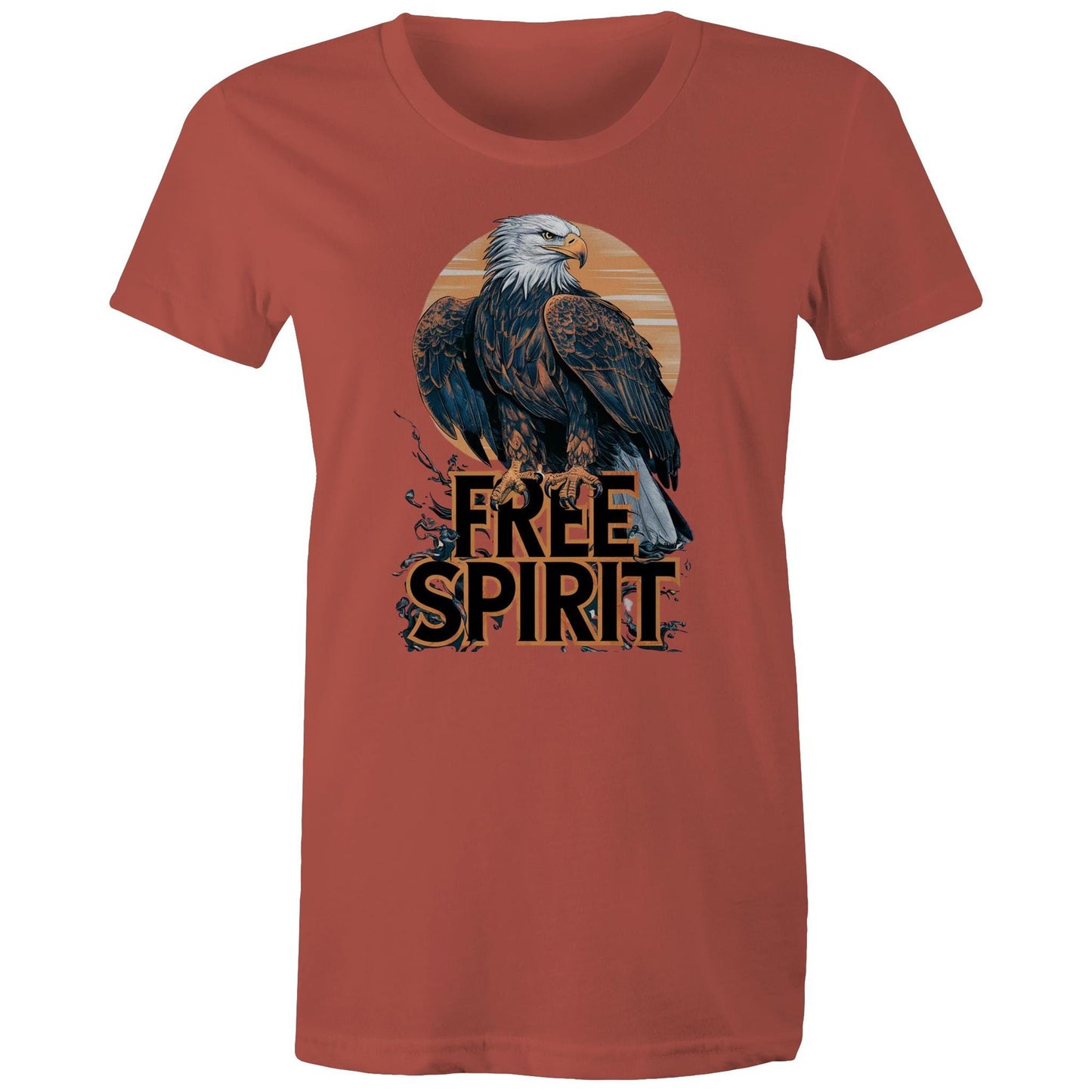 Womens Earthfolk T shirt - Free Spirit - The Crescent Moon