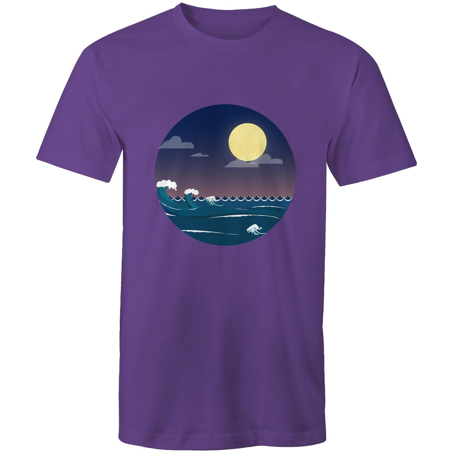 Men's Earthfolk printed T shirt - Surf and Sun - The Crescent Moon