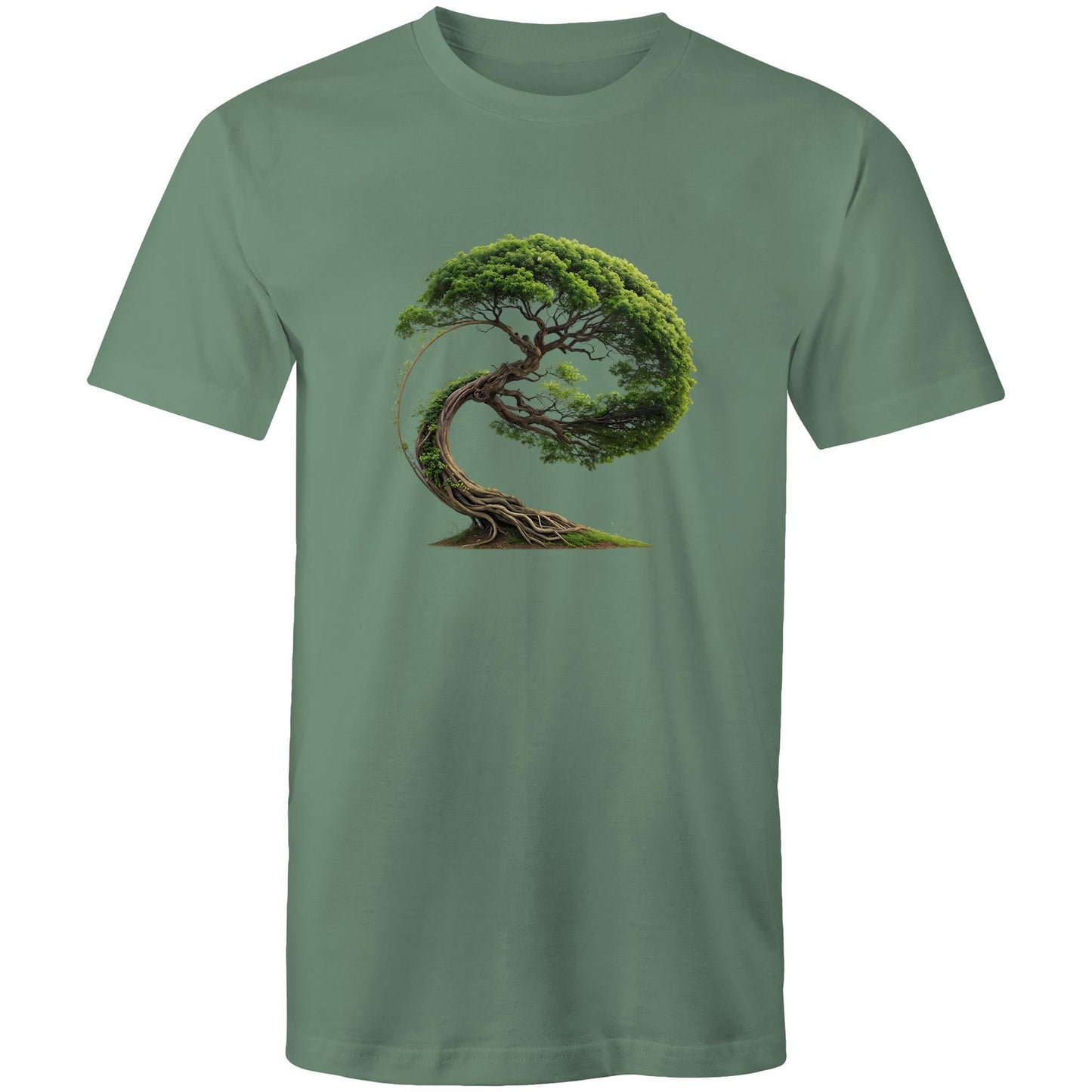 Men's Earthfolk T shirt - Swept in Motion - The Crescent Moon