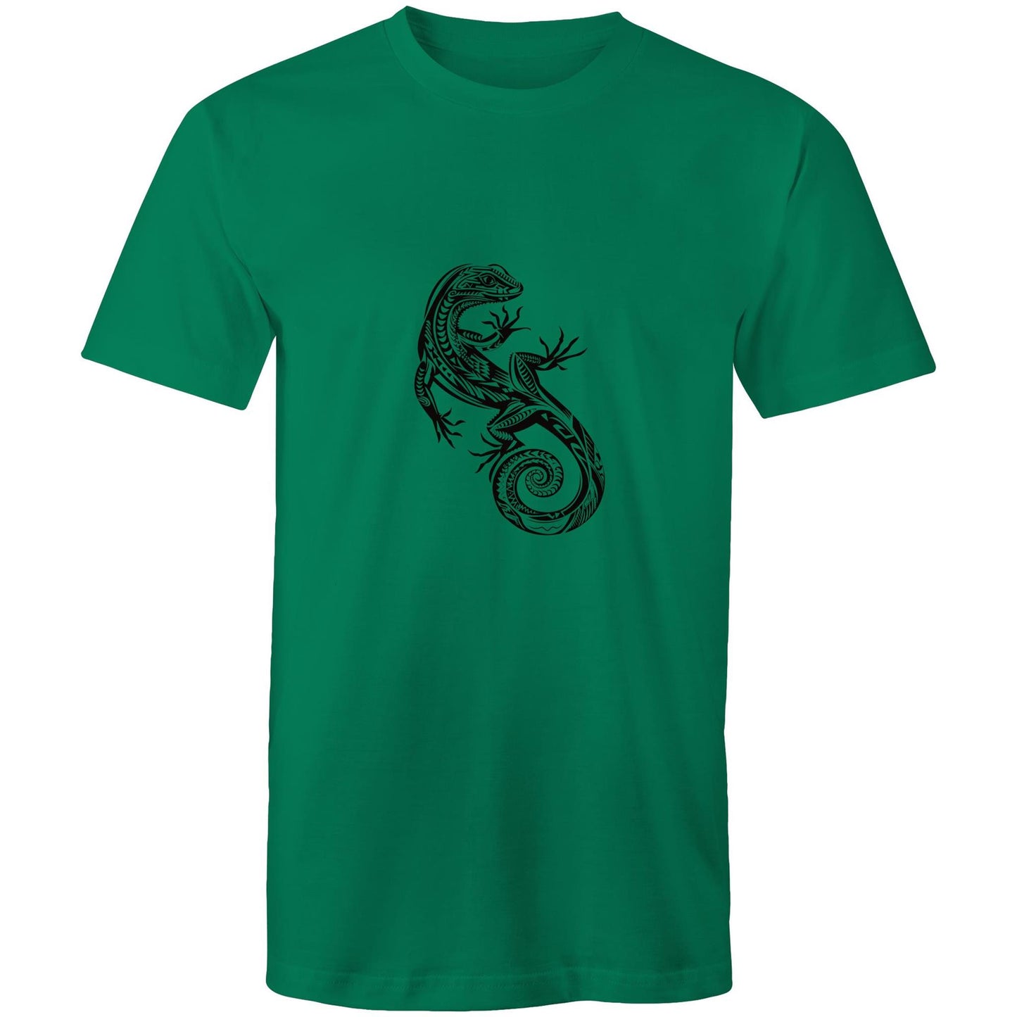 Men's Earthfolk T shirt - Totem Gecko - The Crescent Moon