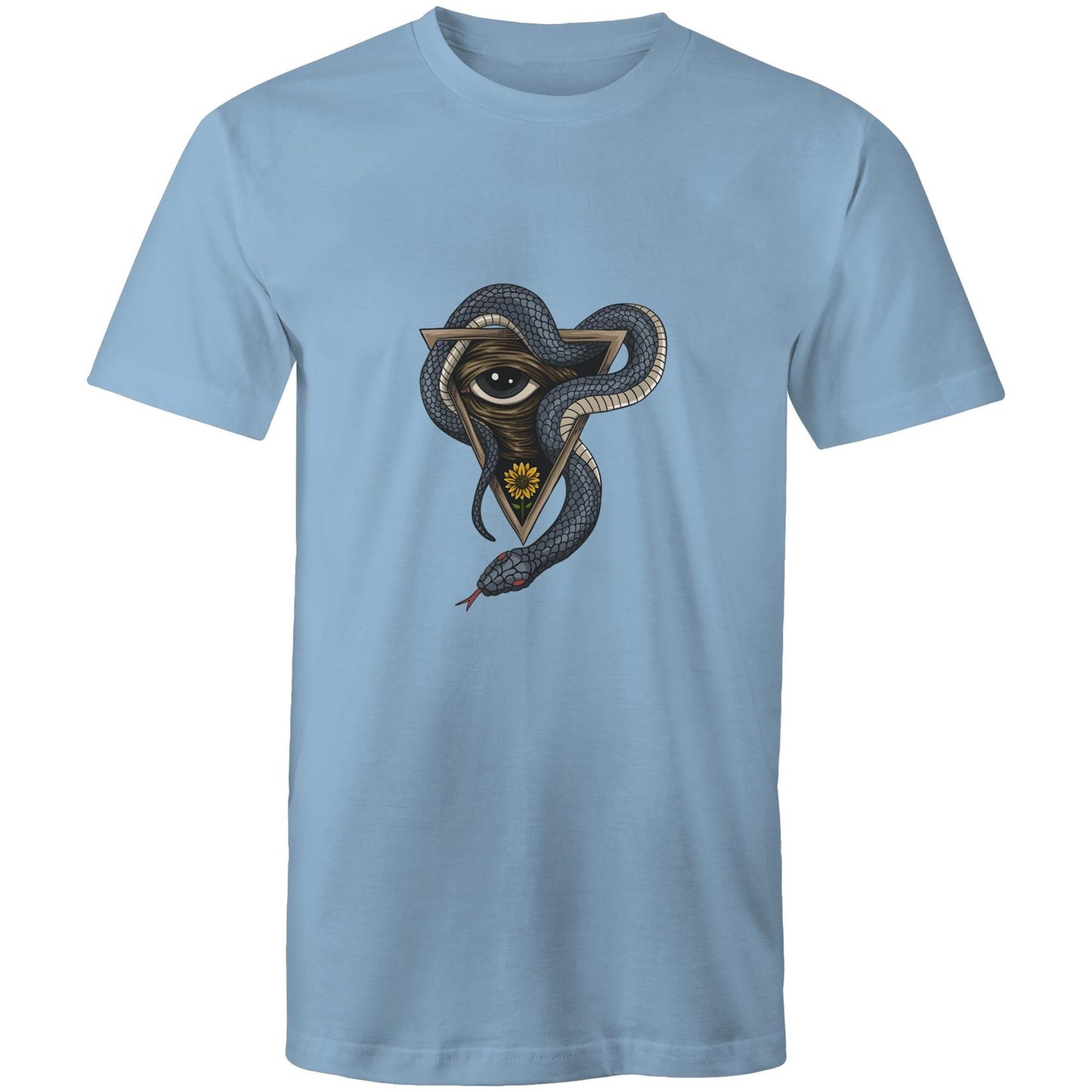 Men's Earthfolk T shirt - Serpents Vision - The Crescent Moon