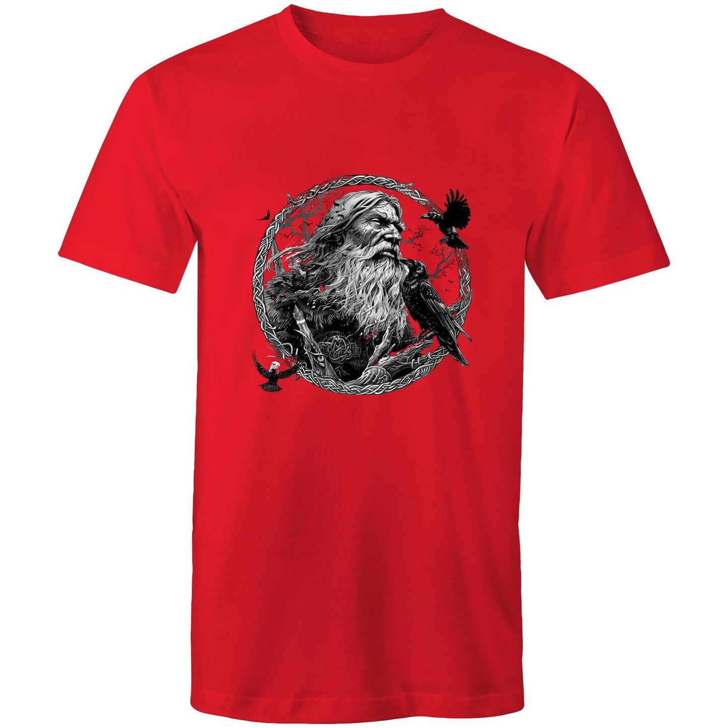 Earthfolk Printed T shirt - Mens Relaxed Fit - Odin - The Crescent Moon