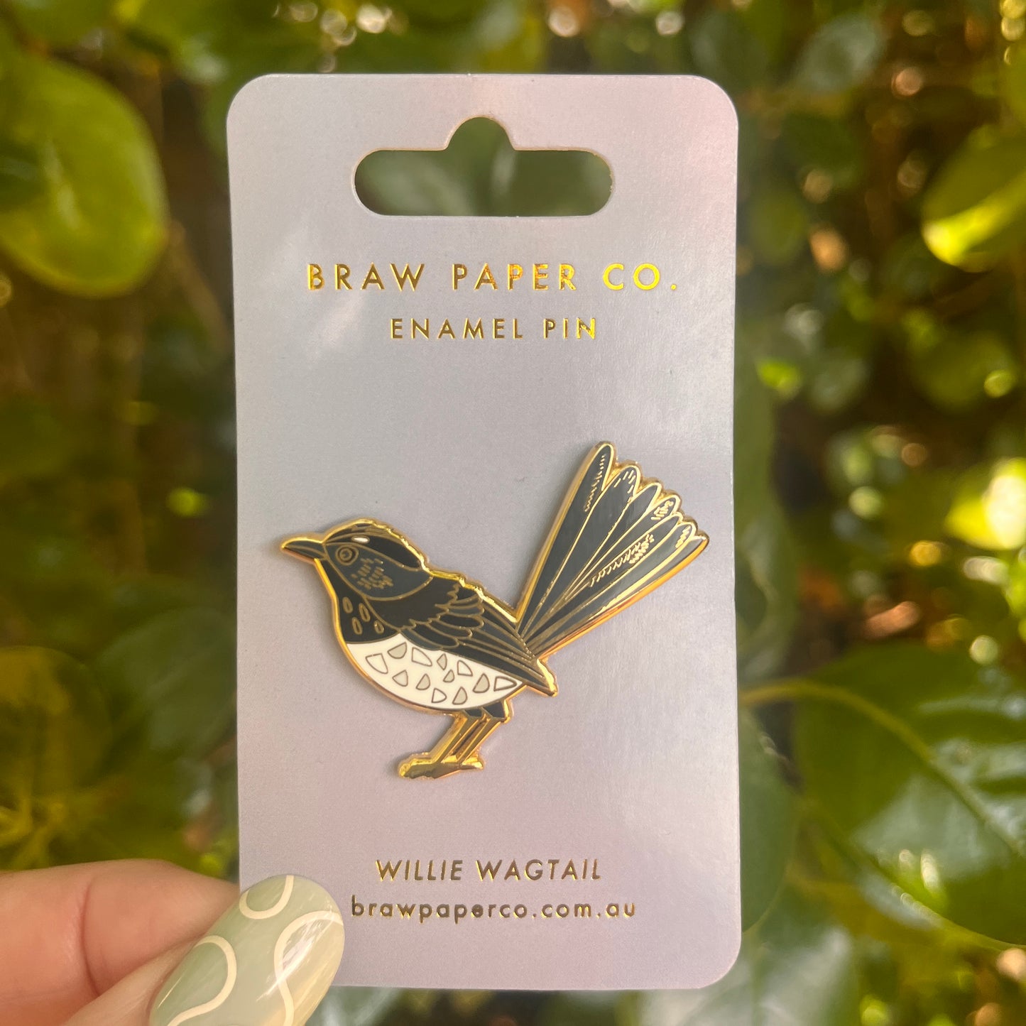 Willy Wagtail Enamel Pin