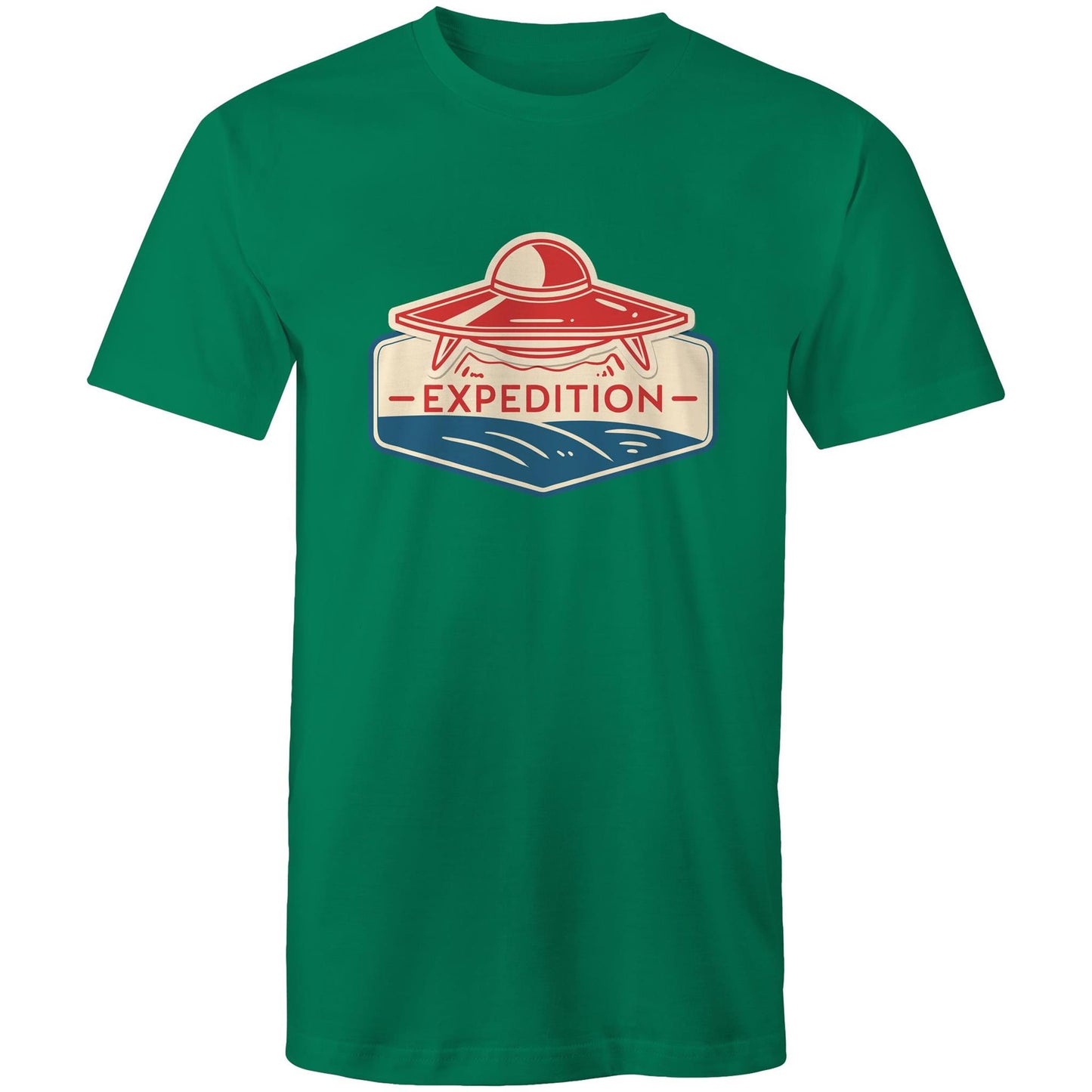 Men's Earthfolk T shirt - Alien Expedition - The Crescent Moon