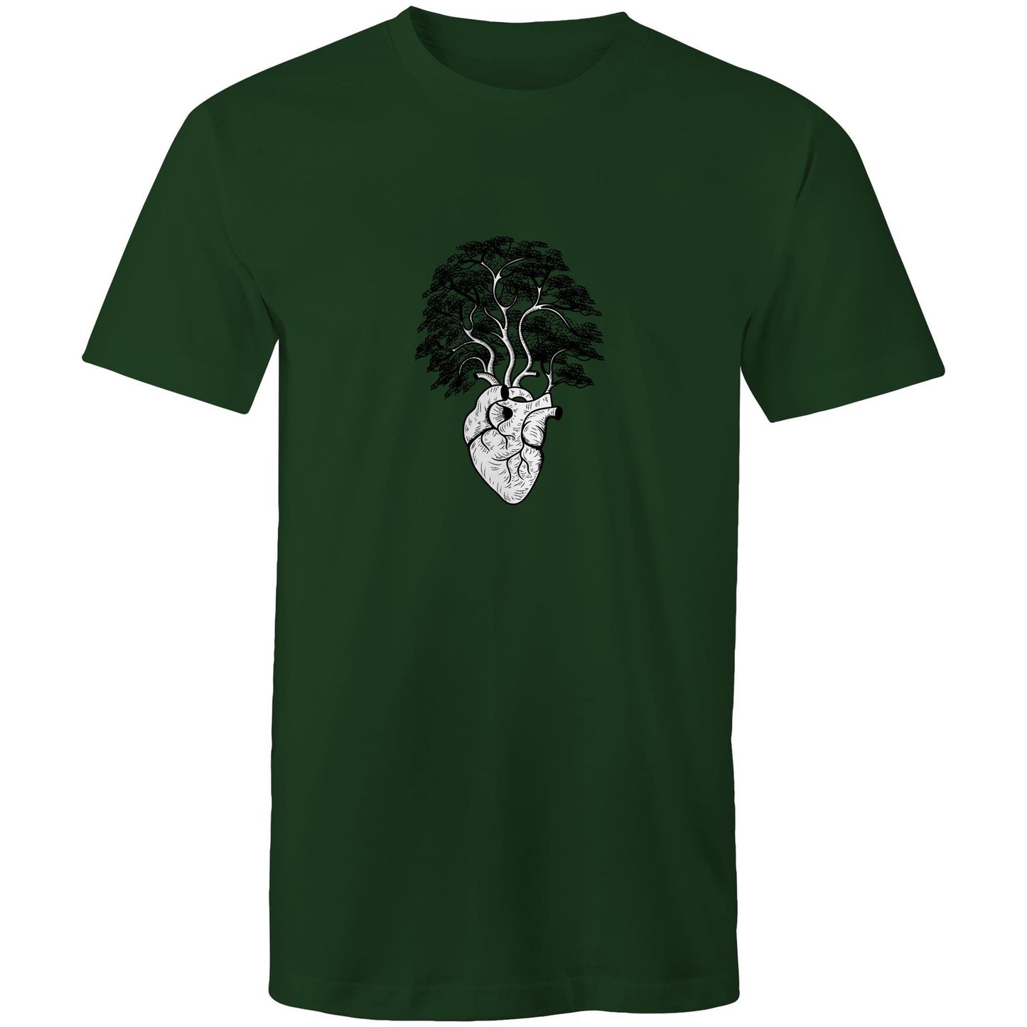 Earthfolk Printed T shirt - Mens Relaxed Fit - Grow a Heart