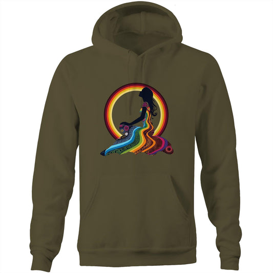 Unisex Earthfolk Hoodie - Feel the Rainbow - The Crescent Moon