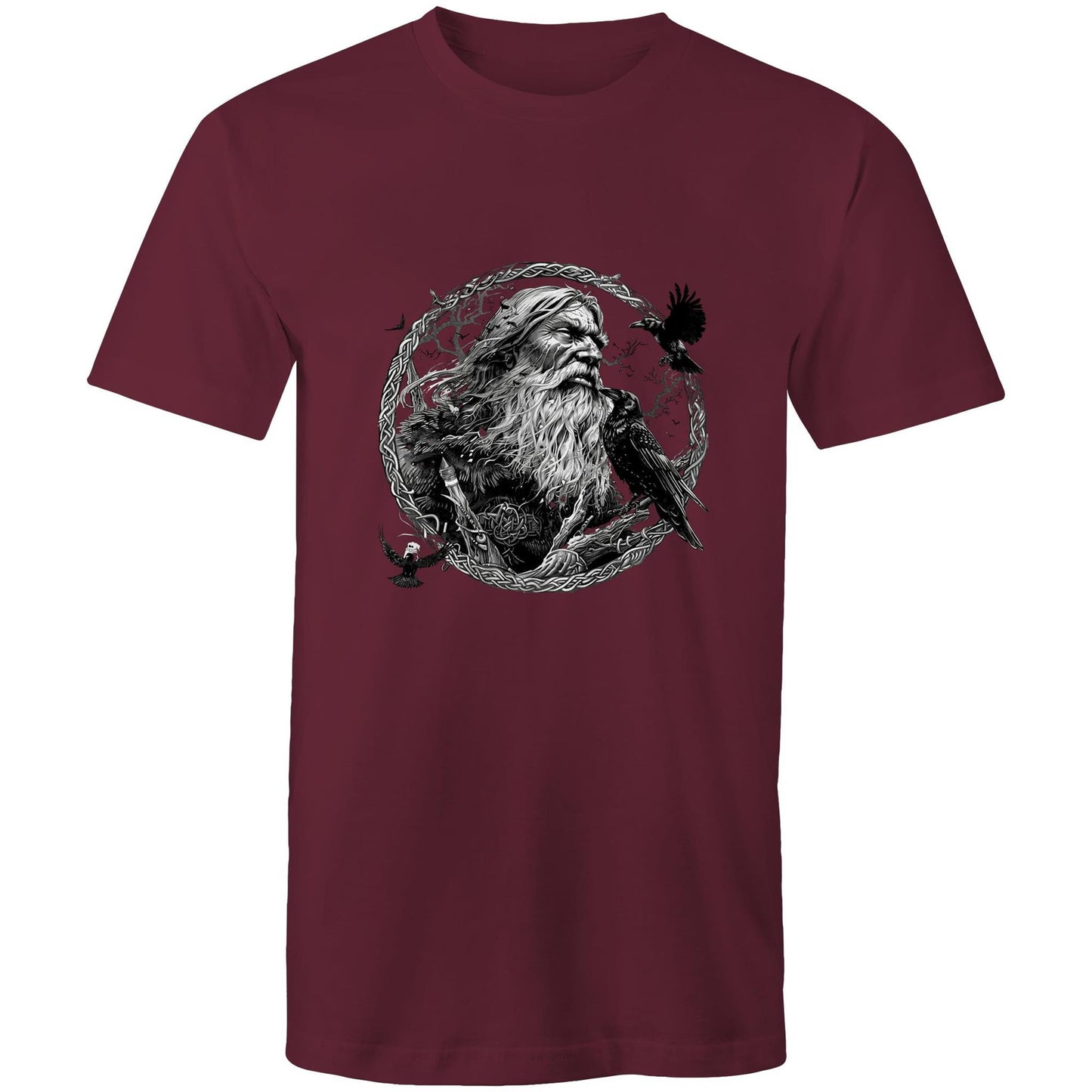 Earthfolk Printed T shirt - Mens Relaxed Fit - Odin - The Crescent Moon
