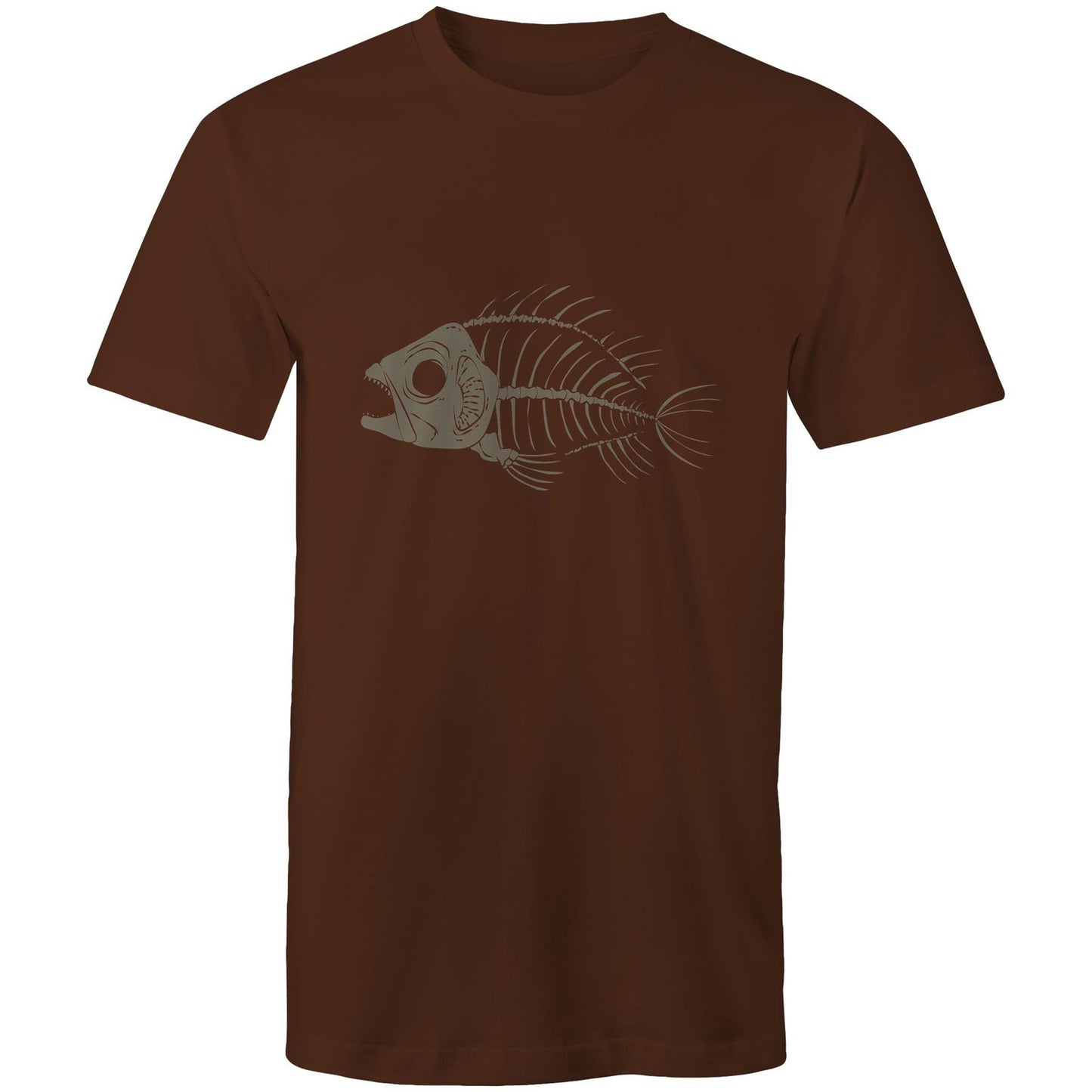 Men's Earthfolk T shirt - Fish Bones - The Crescent Moon