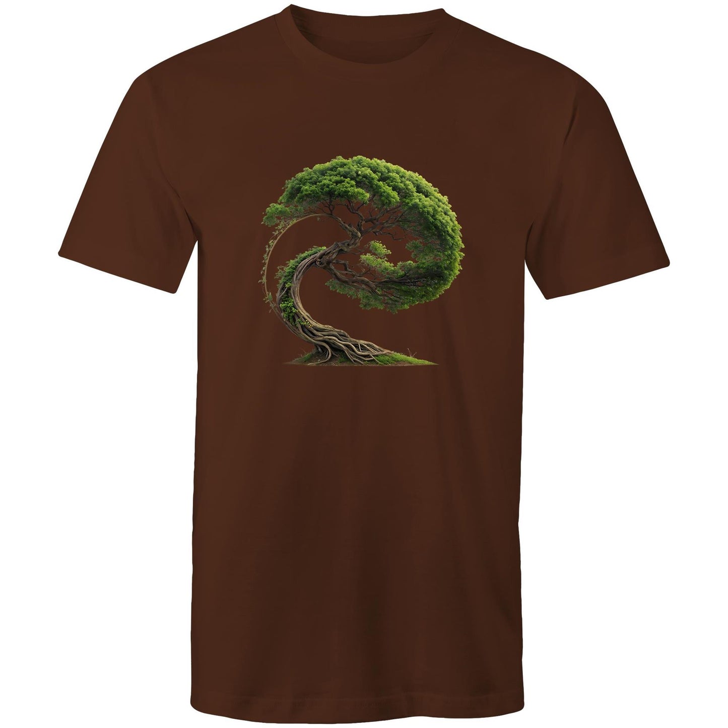 Men's Earthfolk T shirt - Swept in Motion - The Crescent Moon