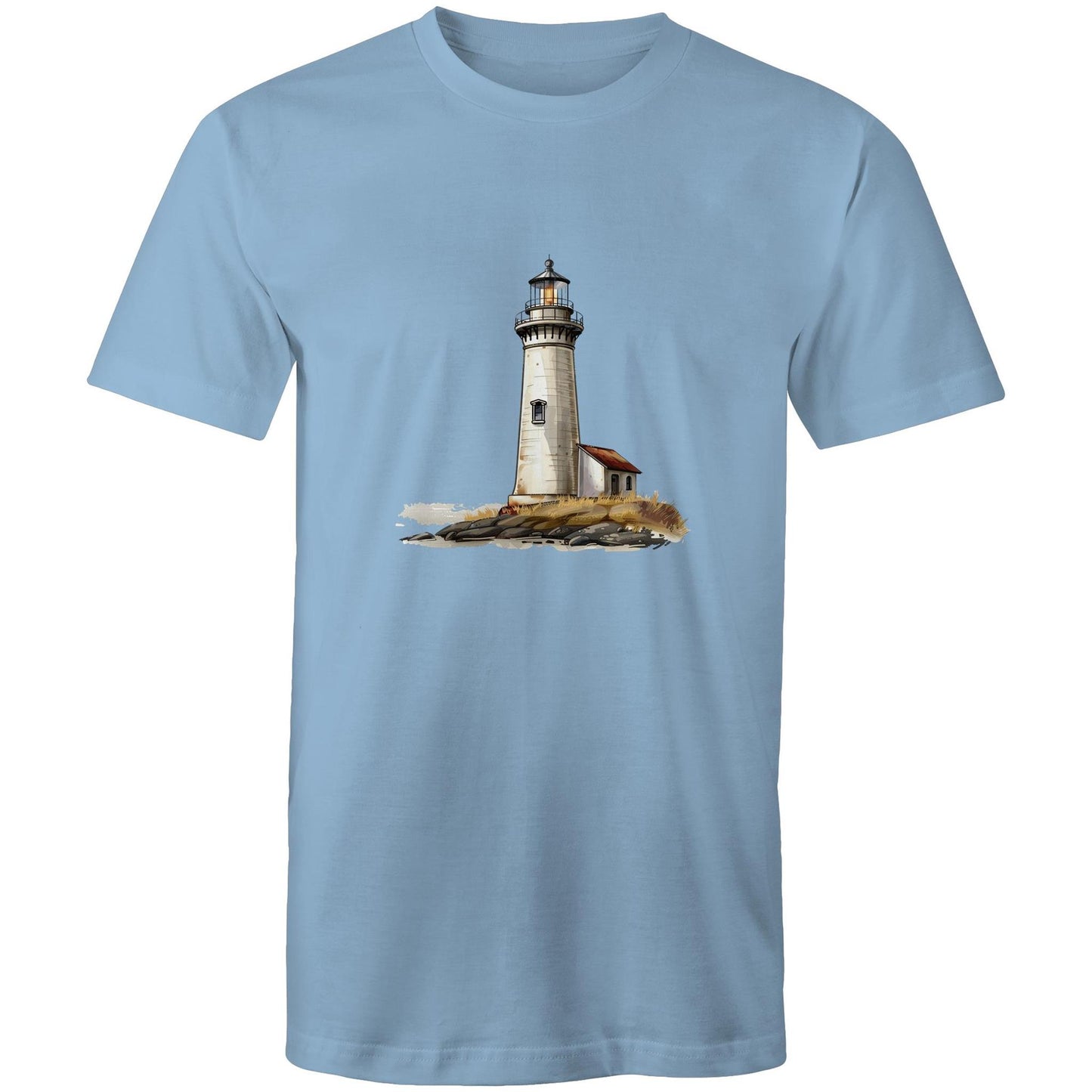 Men's Earthfolk T shirt - Lighthouse - The Crescent Moon