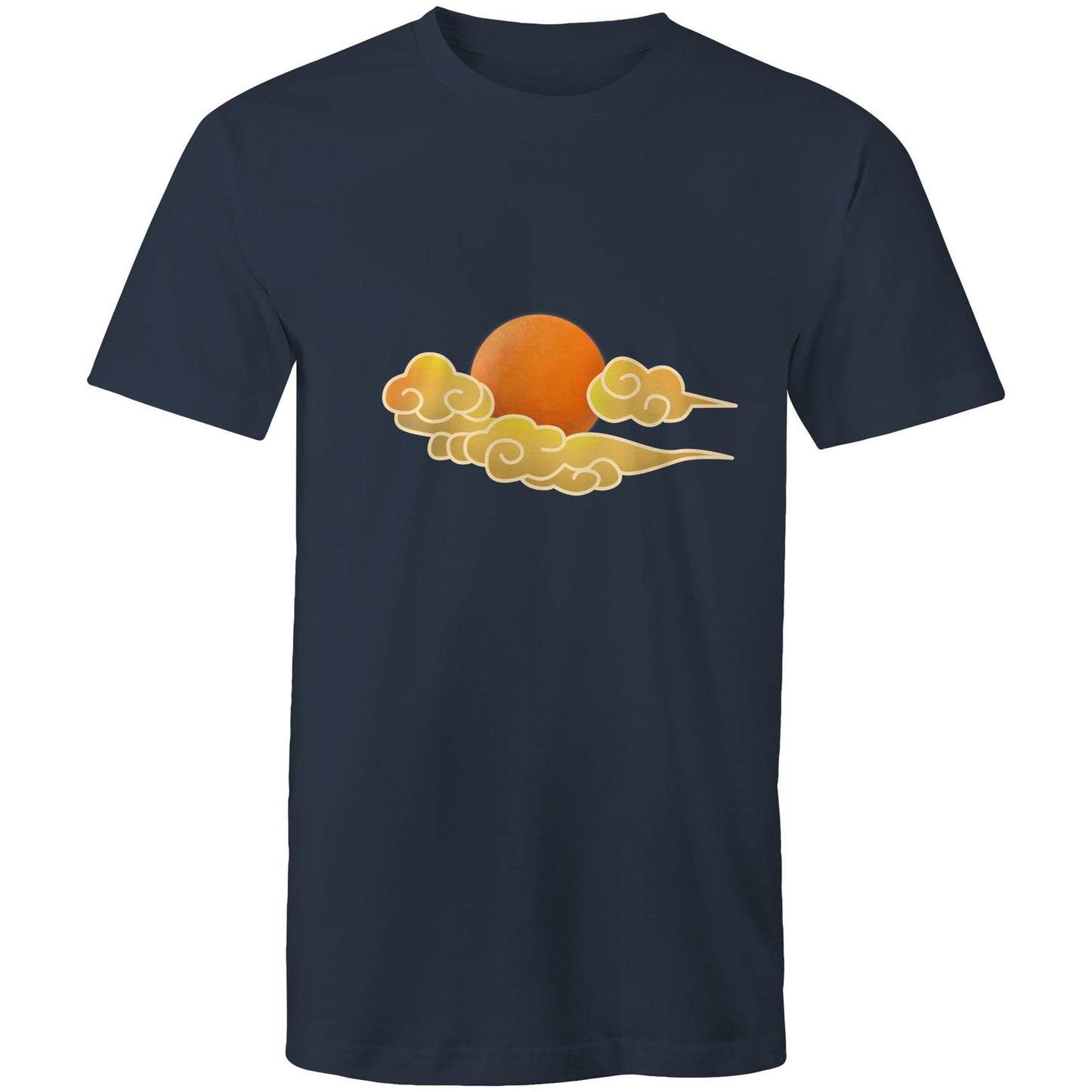 Men's Earthfolk T shirt - Cloud Swirl - The Crescent Moon