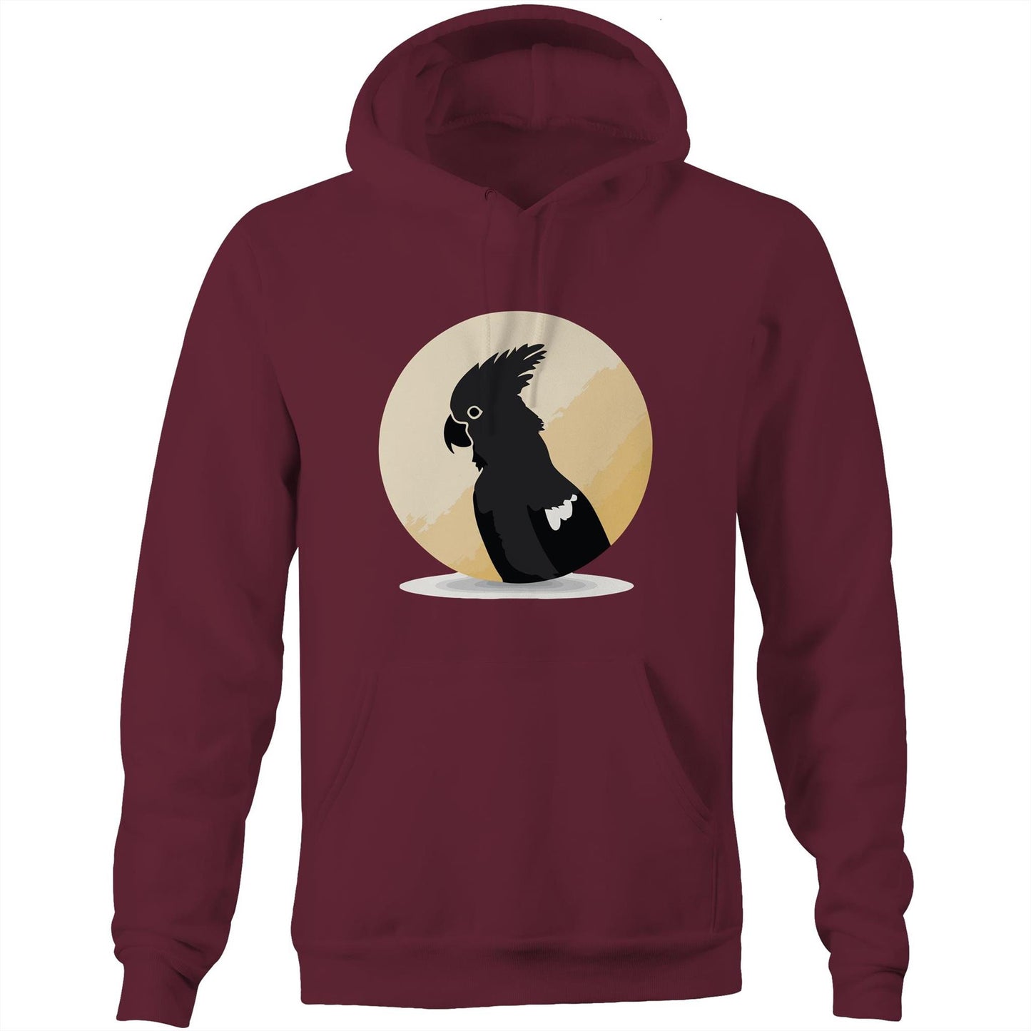 Unisex Earthfolk Hoodie - Black Cockatoo - The Crescent Moon