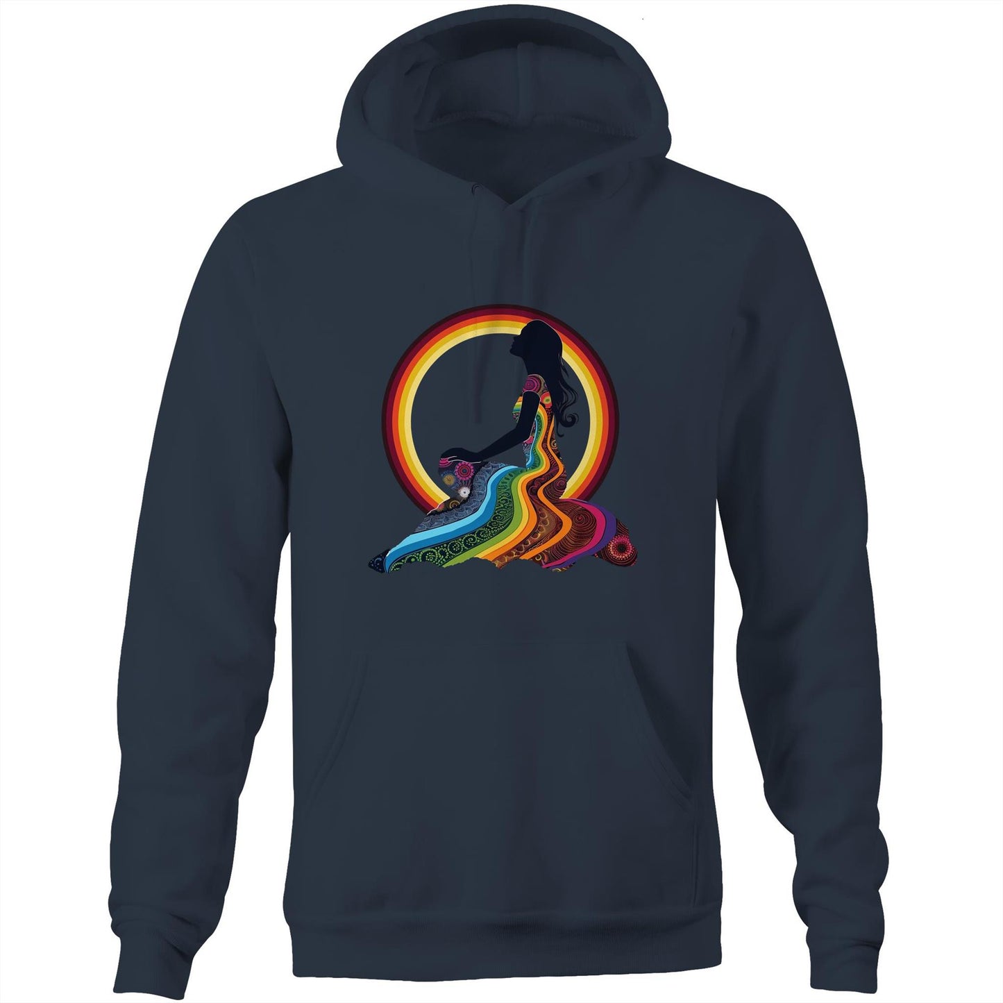Unisex Earthfolk Hoodie - Feel the Rainbow - The Crescent Moon