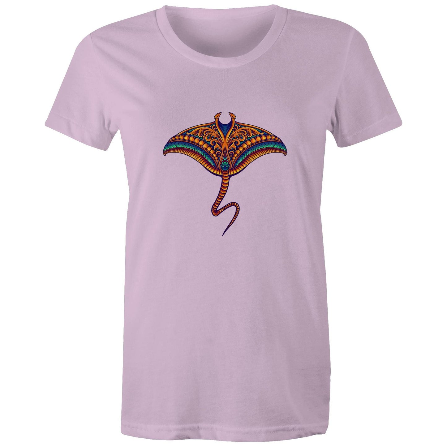 Women's Earthfolk T shirt - Sting ray - The Crescent Moon