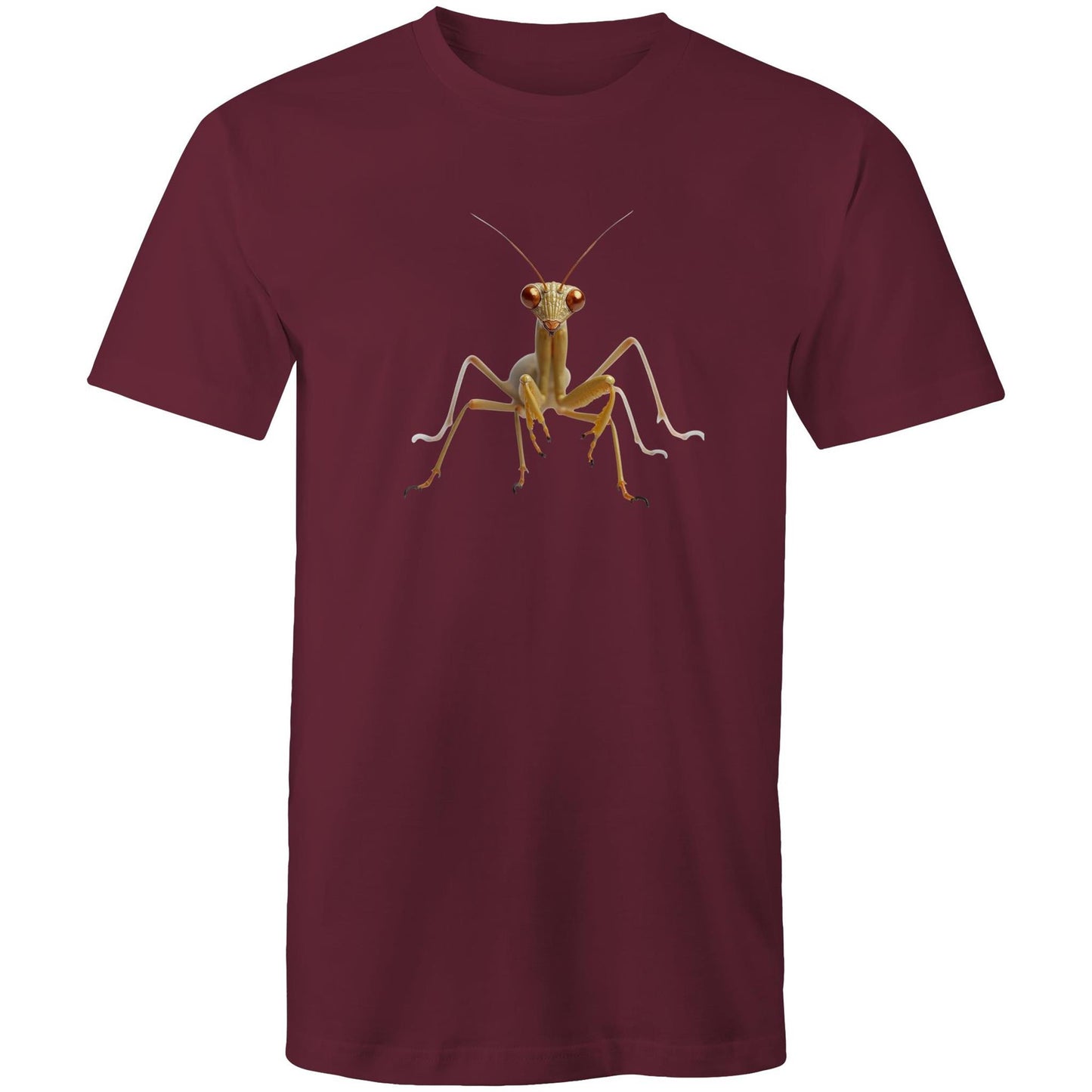 Men's Earthfolk Printed T shirt - Praying Mantis - The Crescent Moon