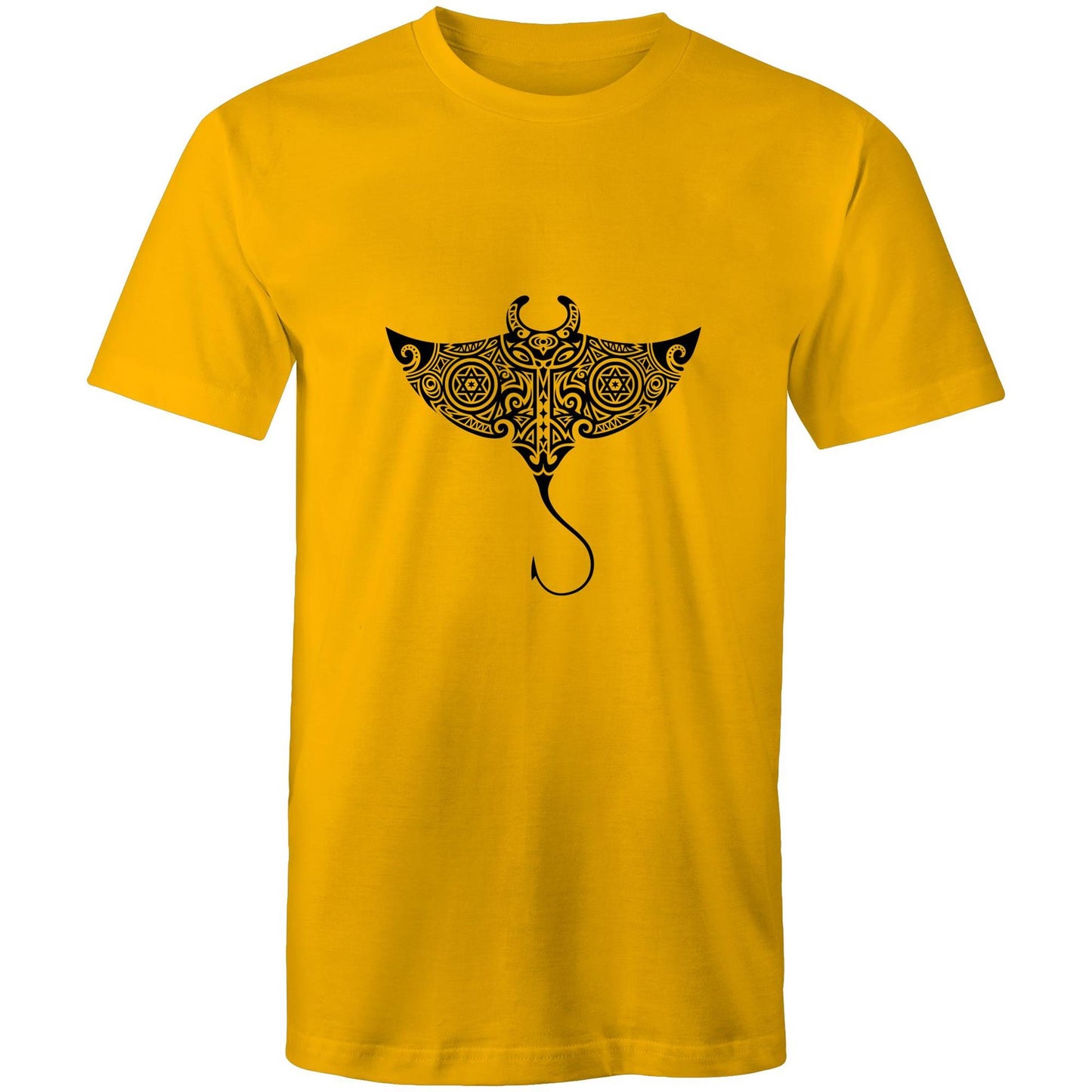 Men's Earthfolk T shirt - Totem Sting Ray - The Crescent Moon