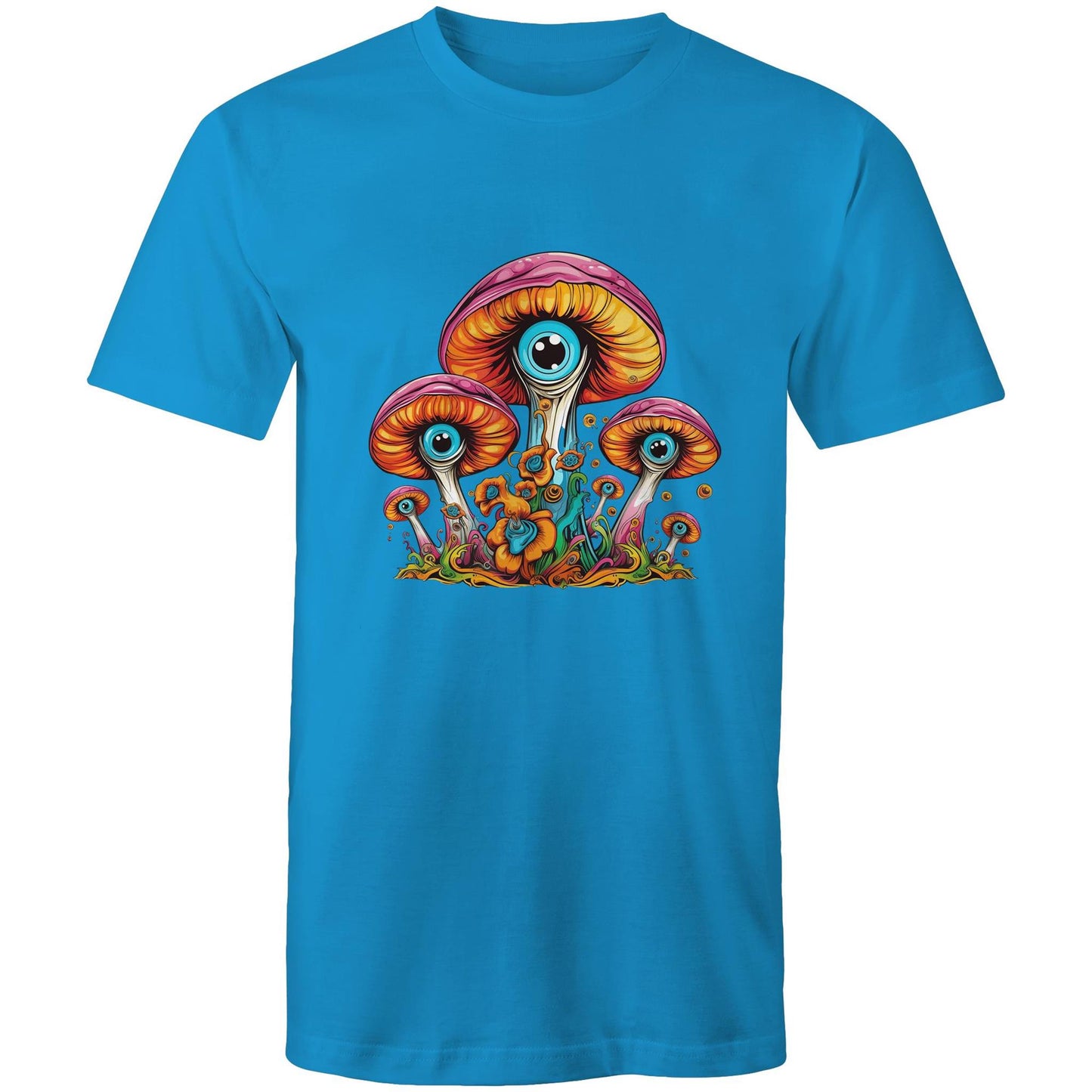 Men's Earthfolk T shirt - Psychedelic Mushroom - The Crescent Moon