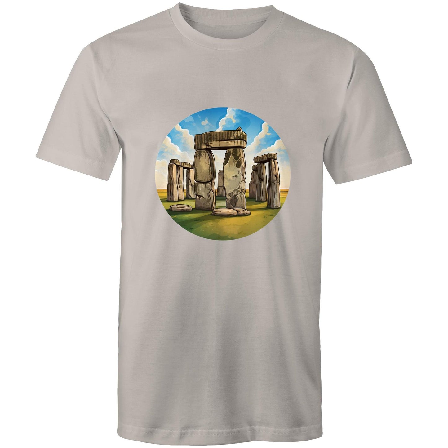Men's Earthfolk T shirt - The Stone Circle - The Crescent Moon