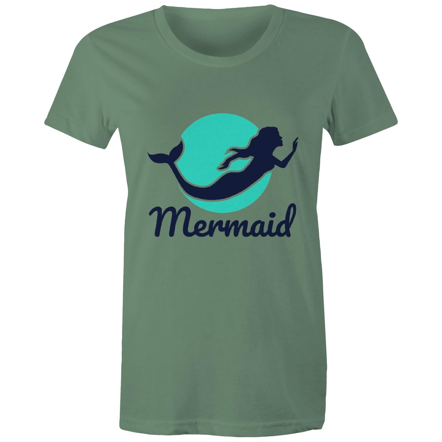 Women's Earthfolk Printed T shirt - Mermaid - The Crescent Moon