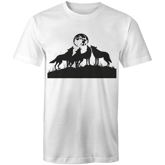 Men's Earthfolk T shirt - Wolf Pack - The Crescent Moon